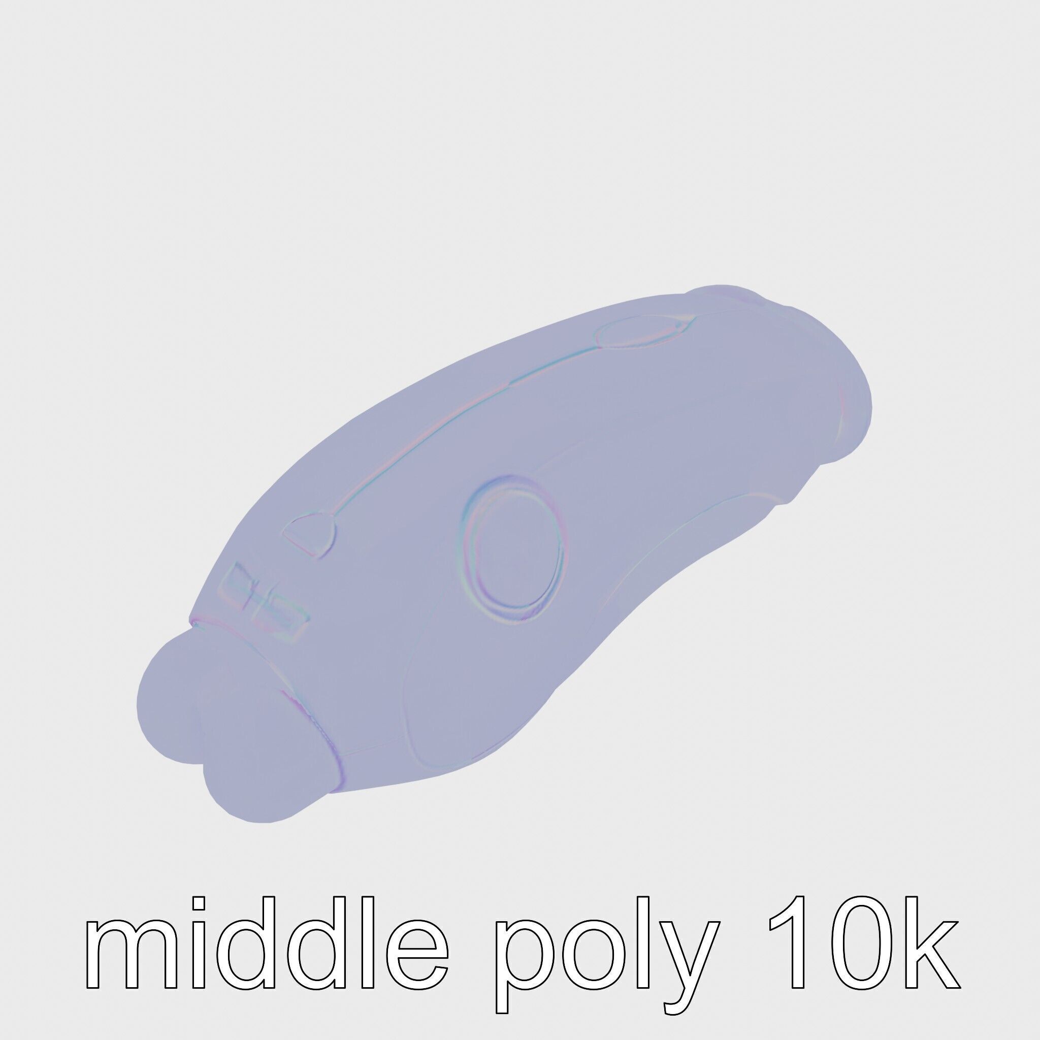 Robotic Muscle Massager with Multiple Modes Low-poly 3D model_20