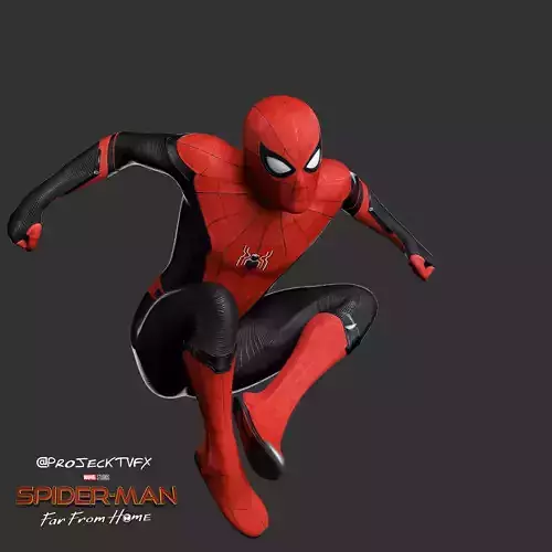 Spider-Man Far From Home Upgraded Suit 3D model