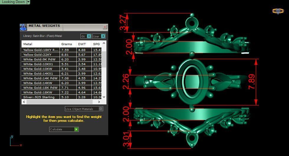 3 piece ring 3D print model_6