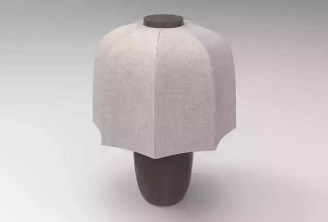 Pezsa Table Light Low-poly 3D model