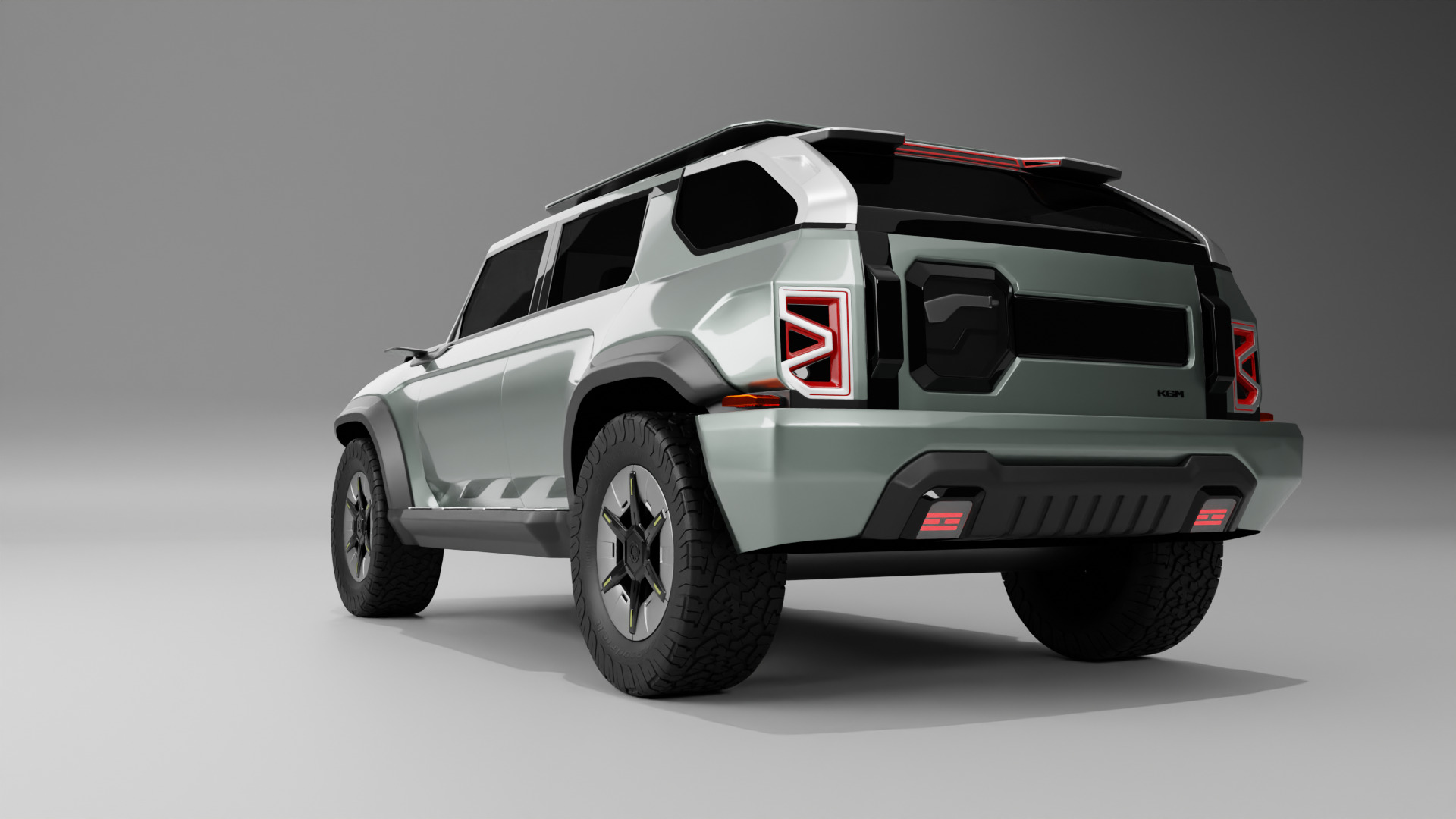 KGM-Ssang Yong- F-100 3D model_1