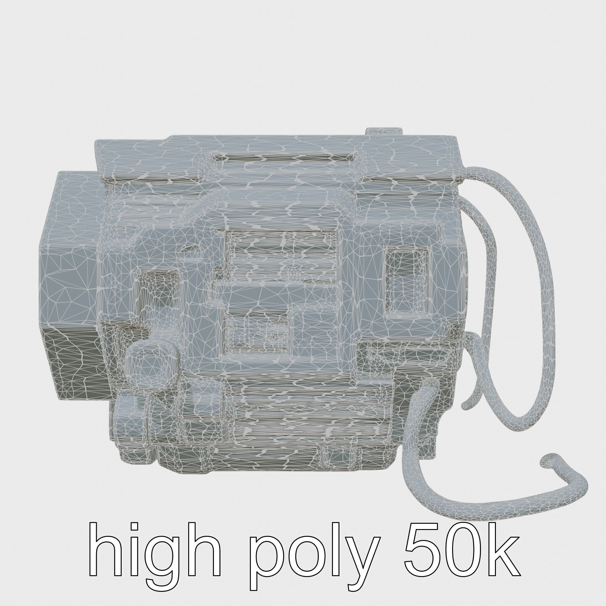 Cyberpunk Home Security System with Integrated Intrusion Traps Low-poly 3D model_23