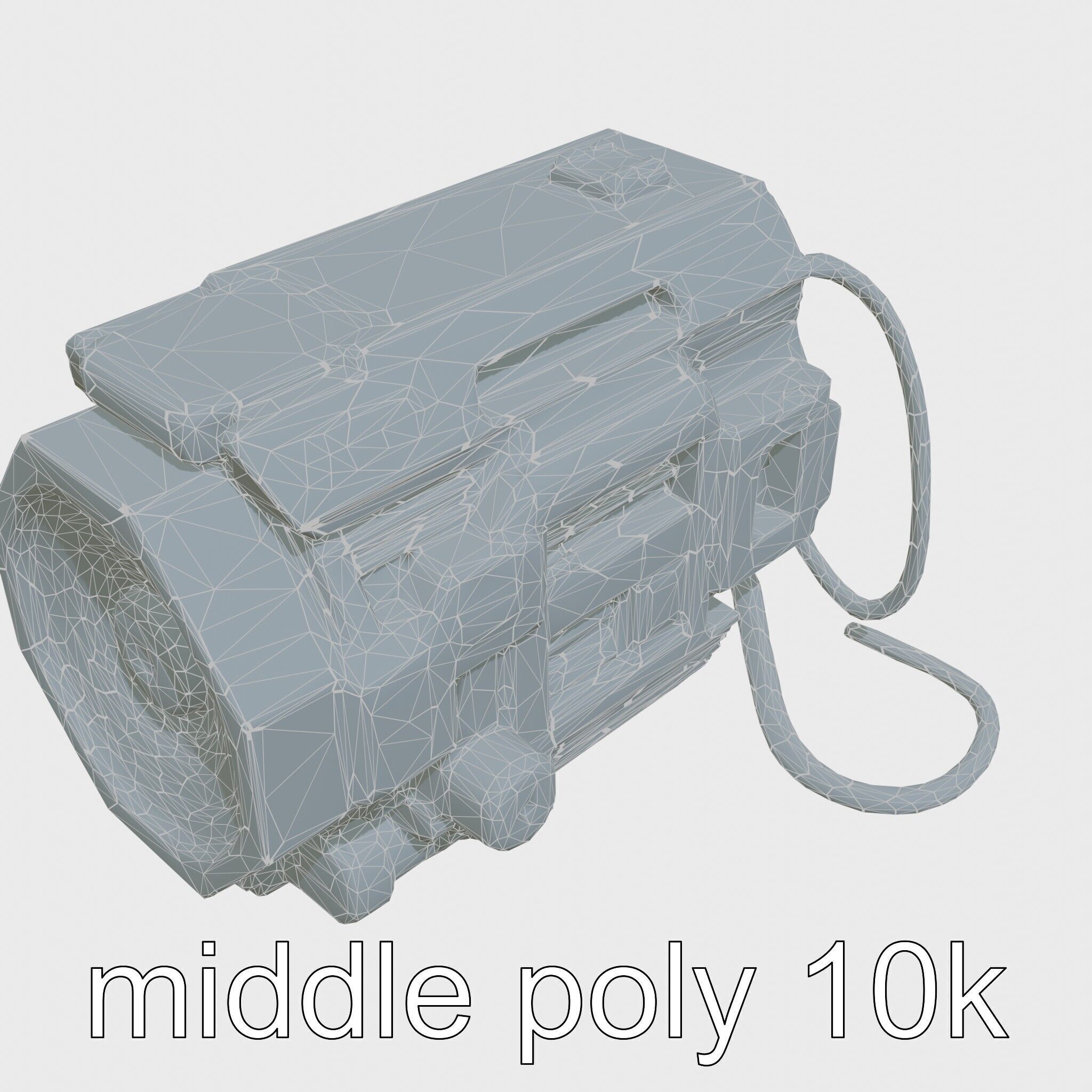 Cyberpunk Home Security System with Integrated Intrusion Traps Low-poly 3D model_22