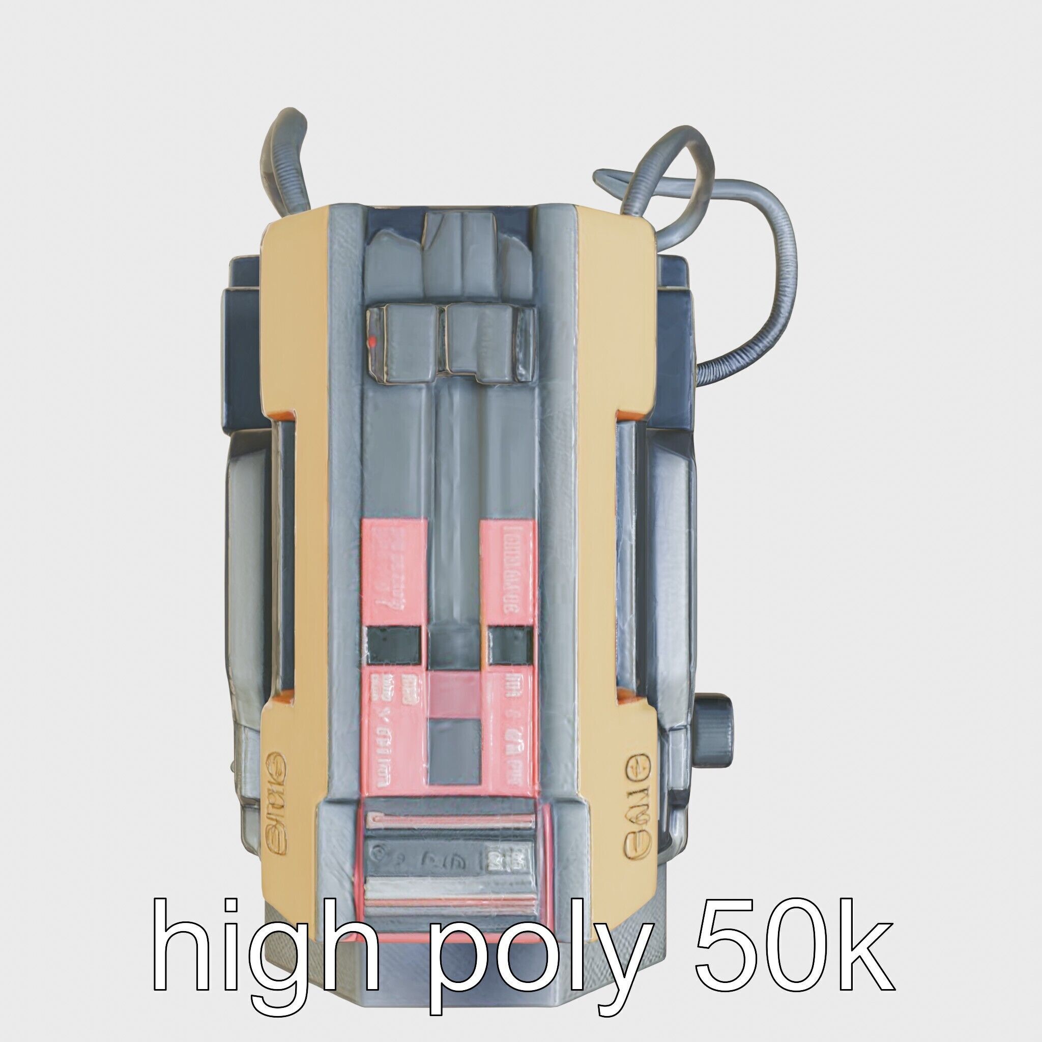 Cyberpunk Home Security System with Integrated Intrusion Traps Low-poly 3D model_5