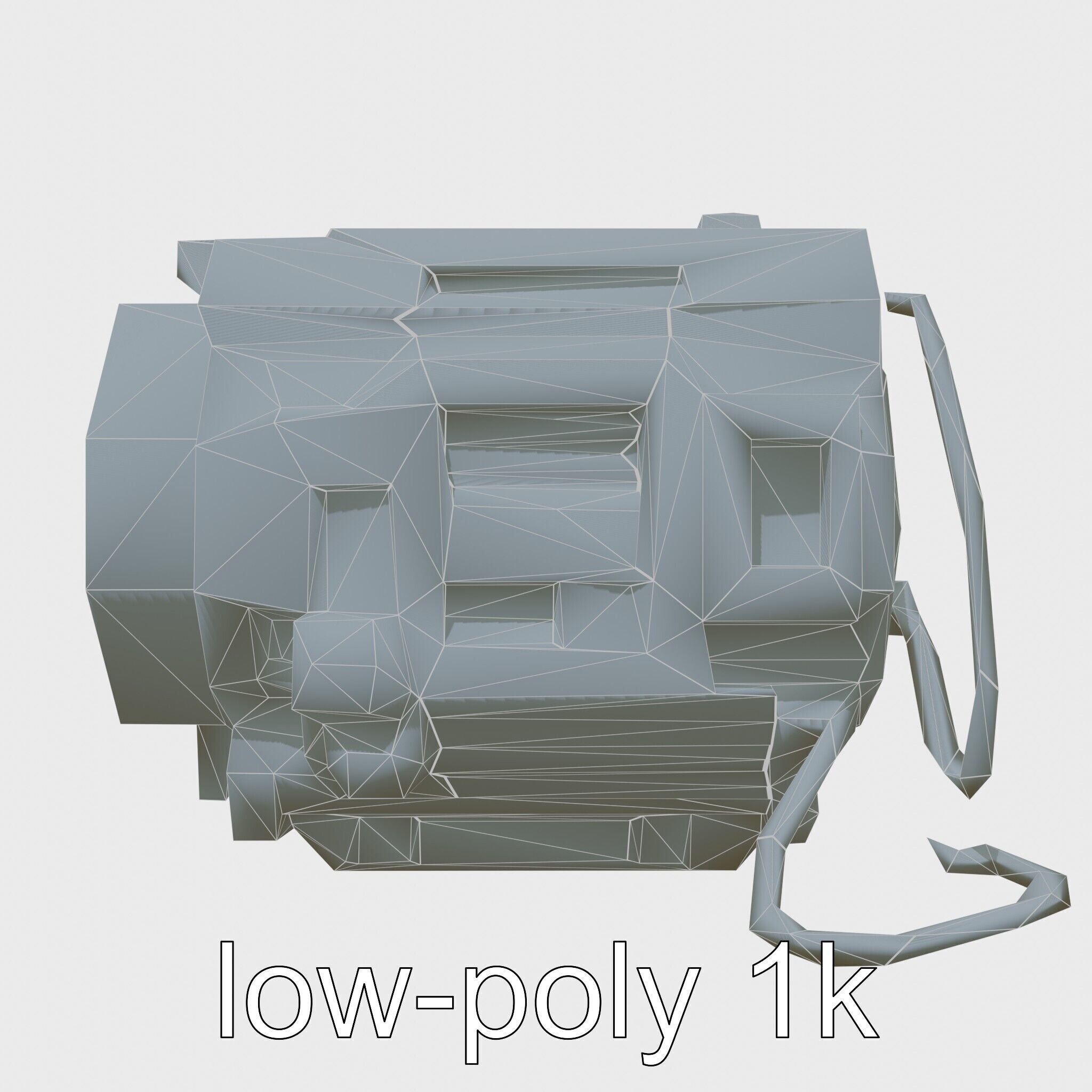 Cyberpunk Home Security System with Integrated Intrusion Traps Low-poly 3D model_15