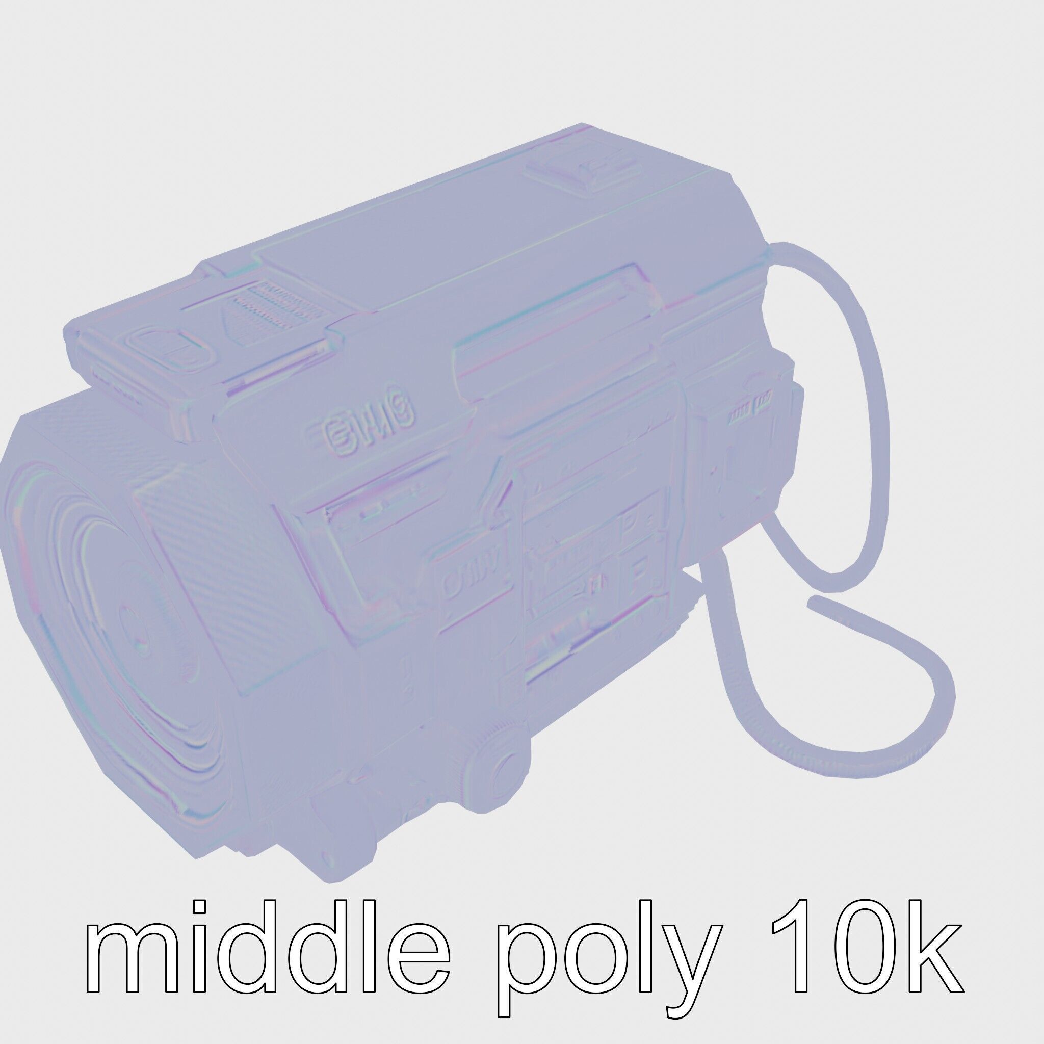 Cyberpunk Home Security System with Integrated Intrusion Traps Low-poly 3D model_19