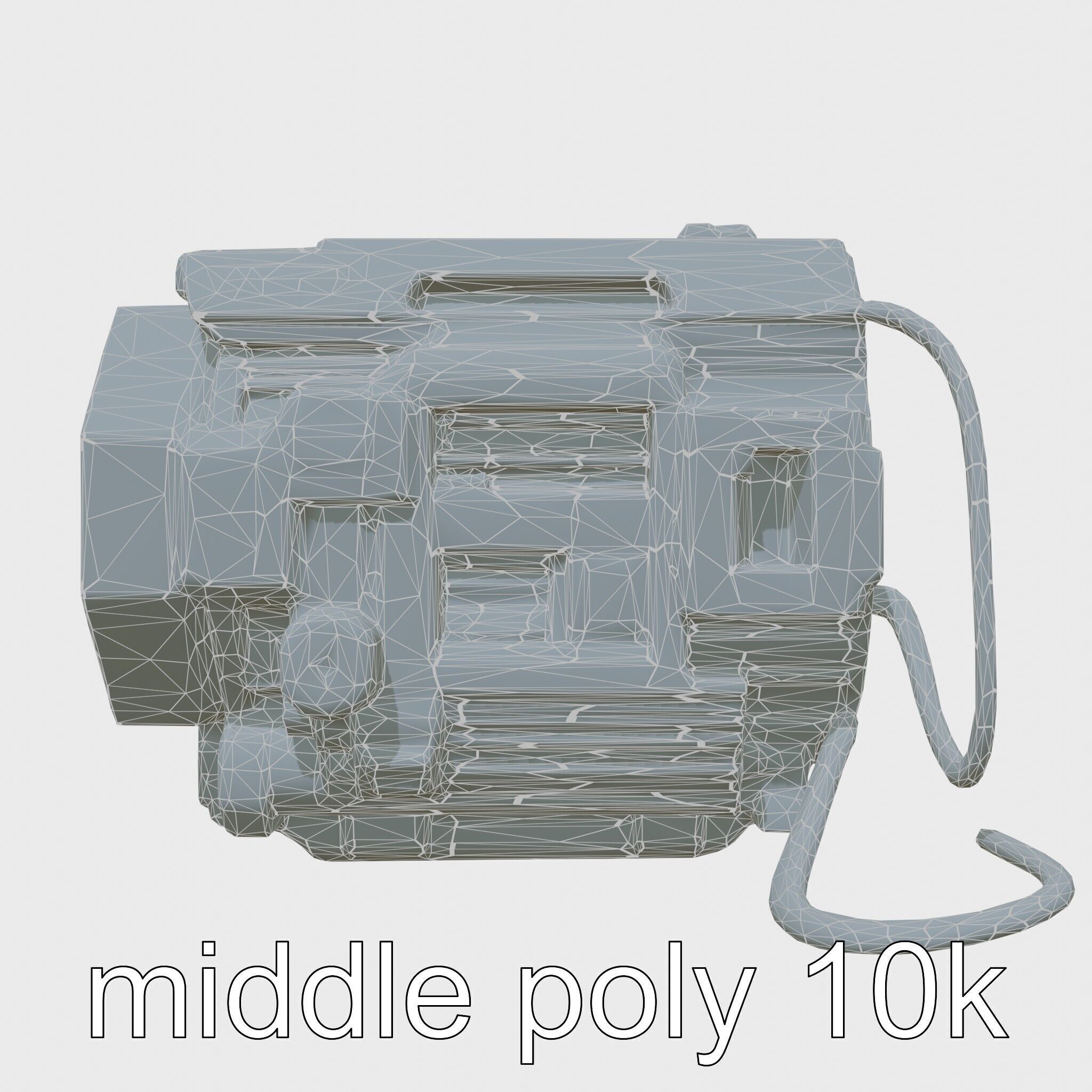 Cyberpunk Home Security System with Integrated Intrusion Traps Low-poly 3D model_17