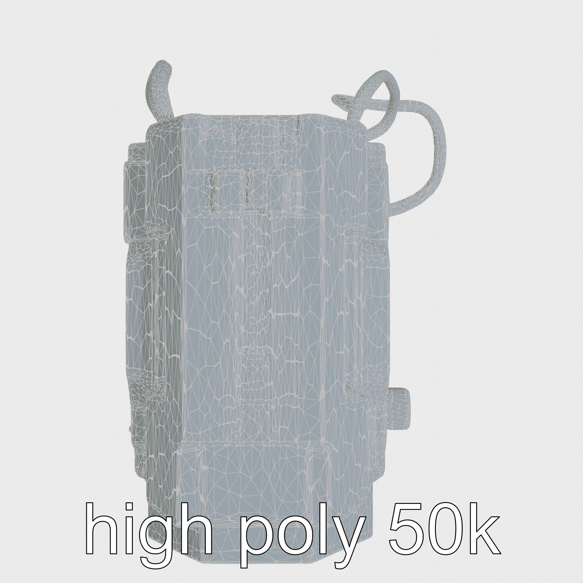 Cyberpunk Home Security System with Integrated Intrusion Traps Low-poly 3D model_8