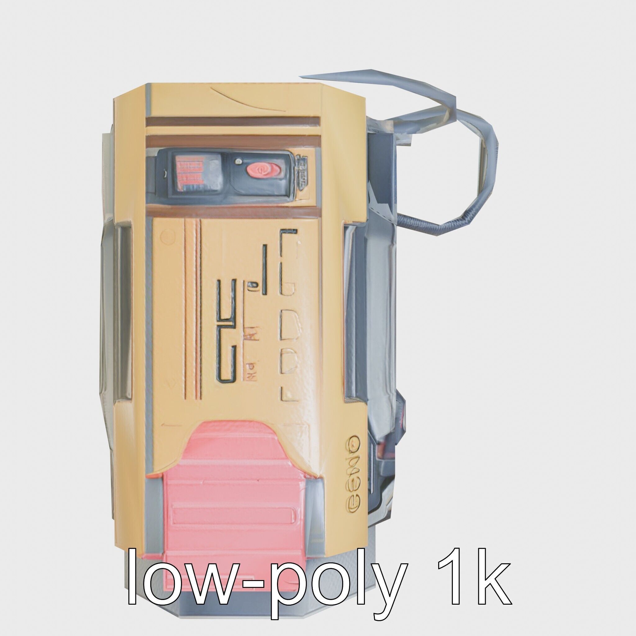 Cyberpunk Home Security System with Integrated Intrusion Traps Low-poly 3D model_18