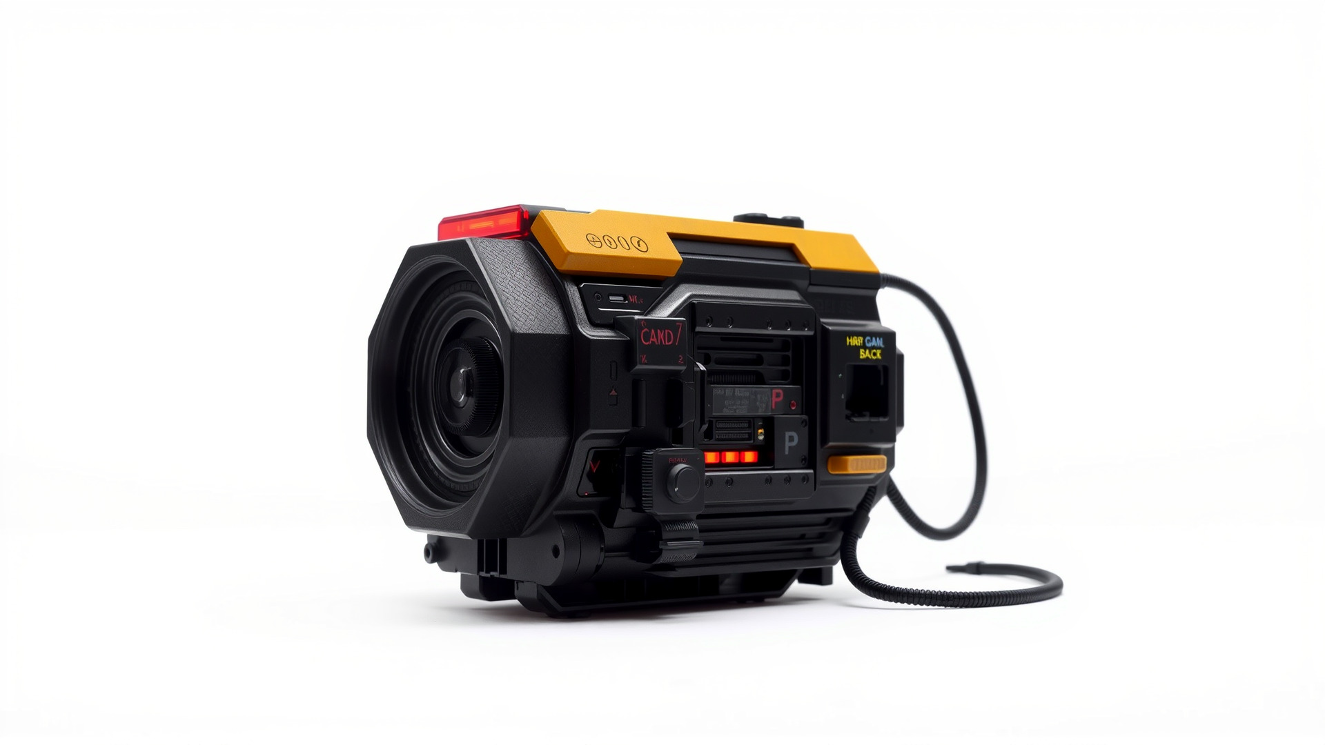 Cyberpunk Home Security System with Integrated Intrusion Traps Low-poly 3D model_6