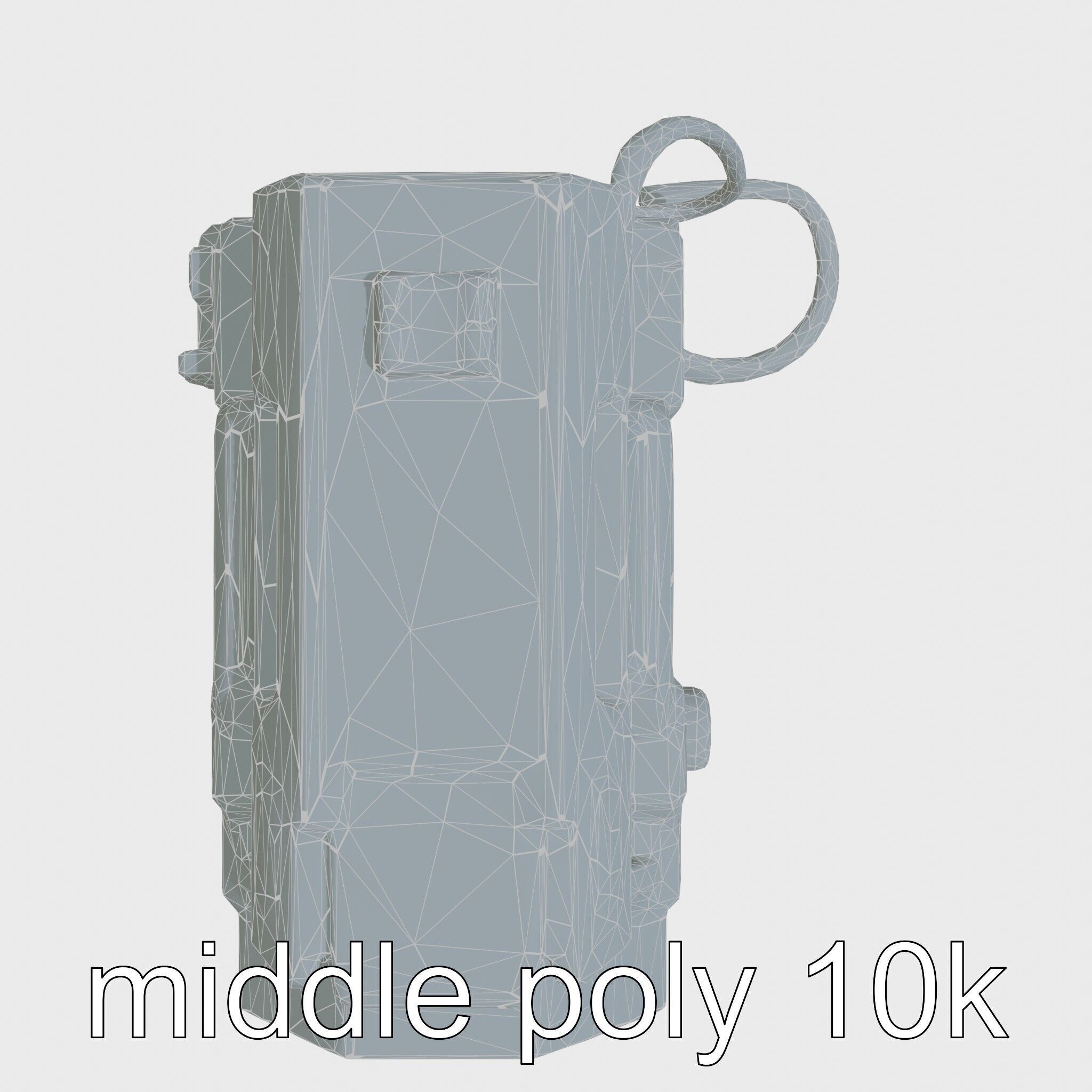 Cyberpunk Home Security System with Integrated Intrusion Traps Low-poly 3D model_16