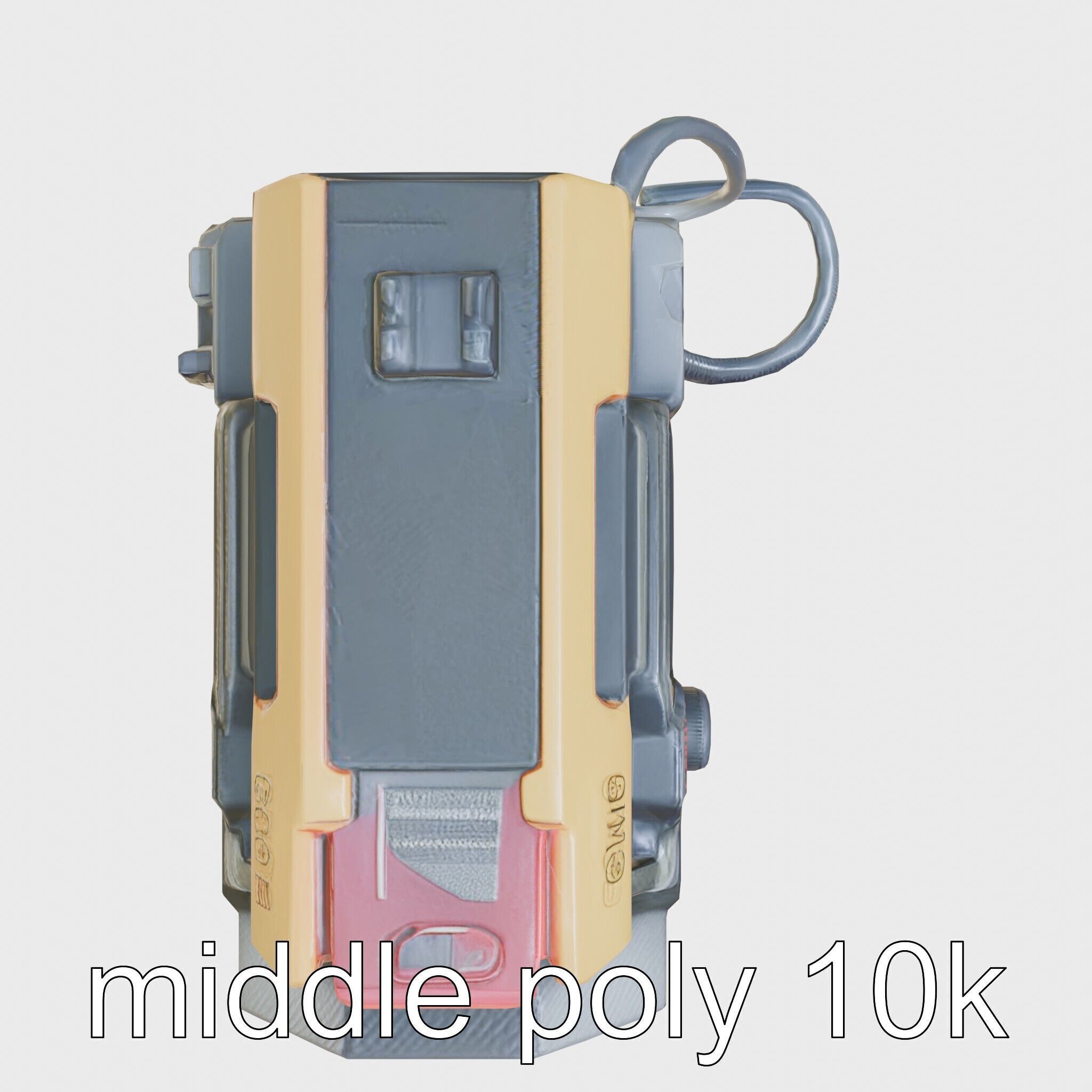 Cyberpunk Home Security System with Integrated Intrusion Traps Low-poly 3D model_25