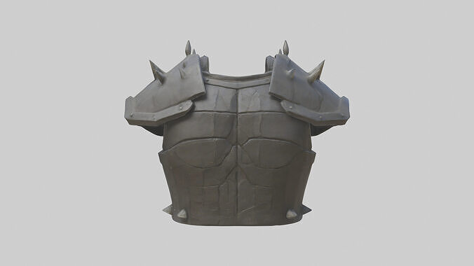 Golem Chestplate model Low-poly 3D model
