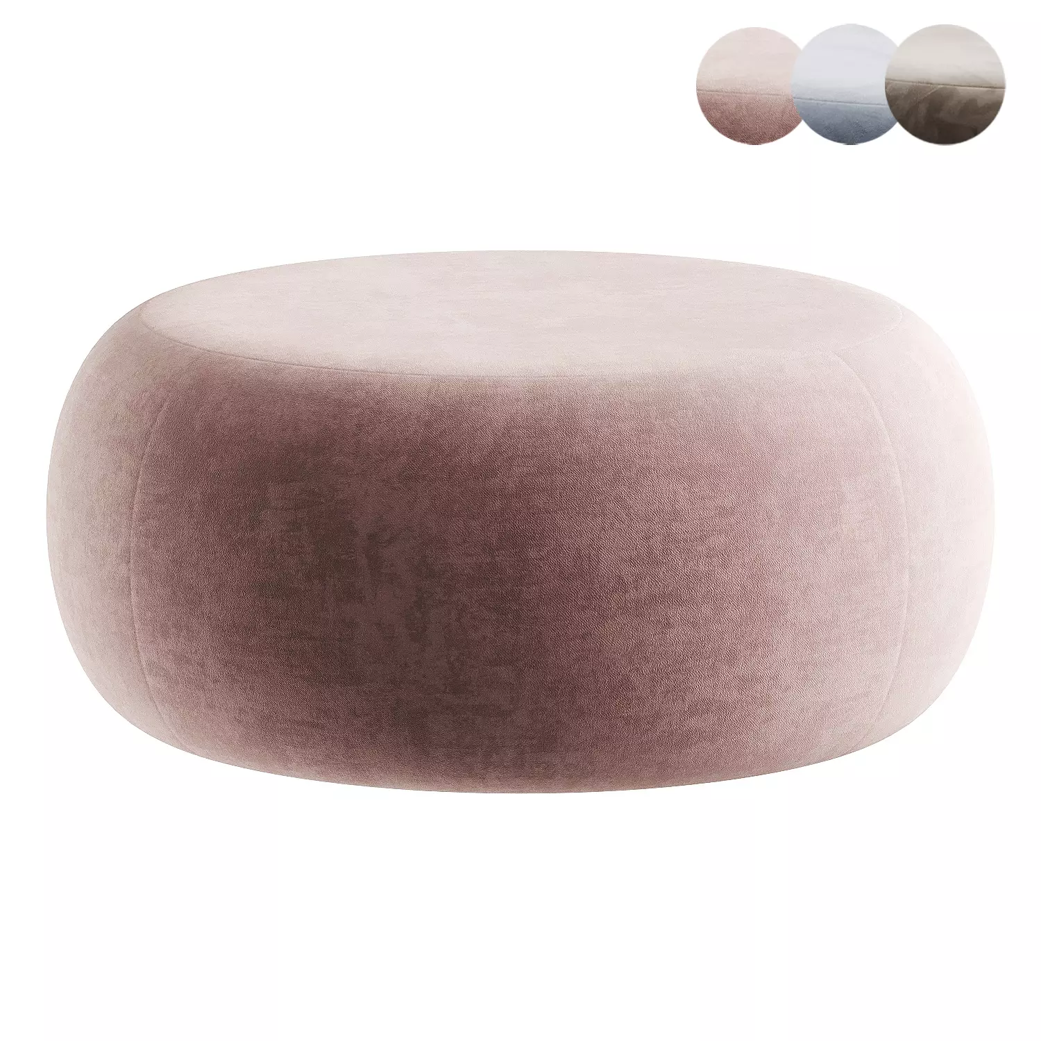 pouf pink 3D model_0