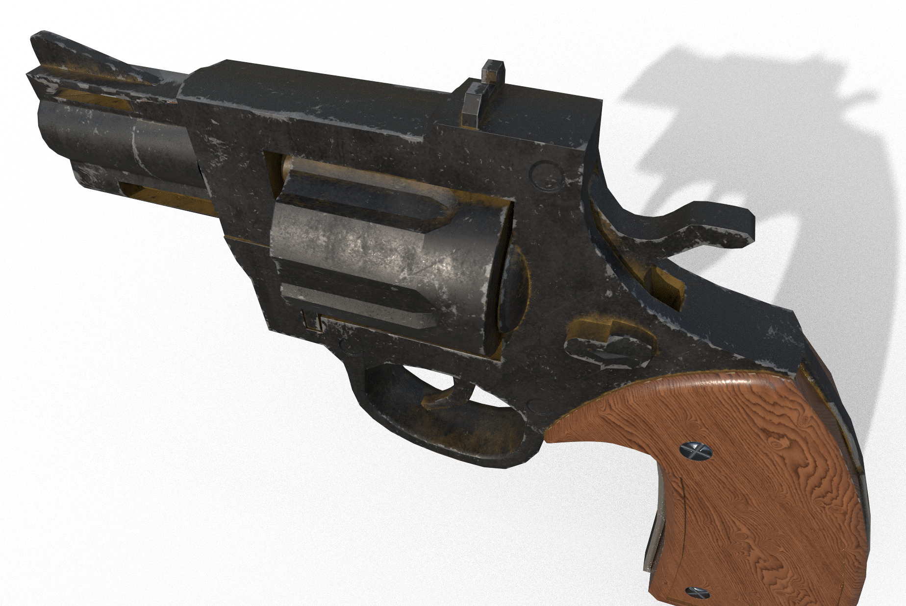 Revolver 3D model Bundle Low-poly 3D model_12
