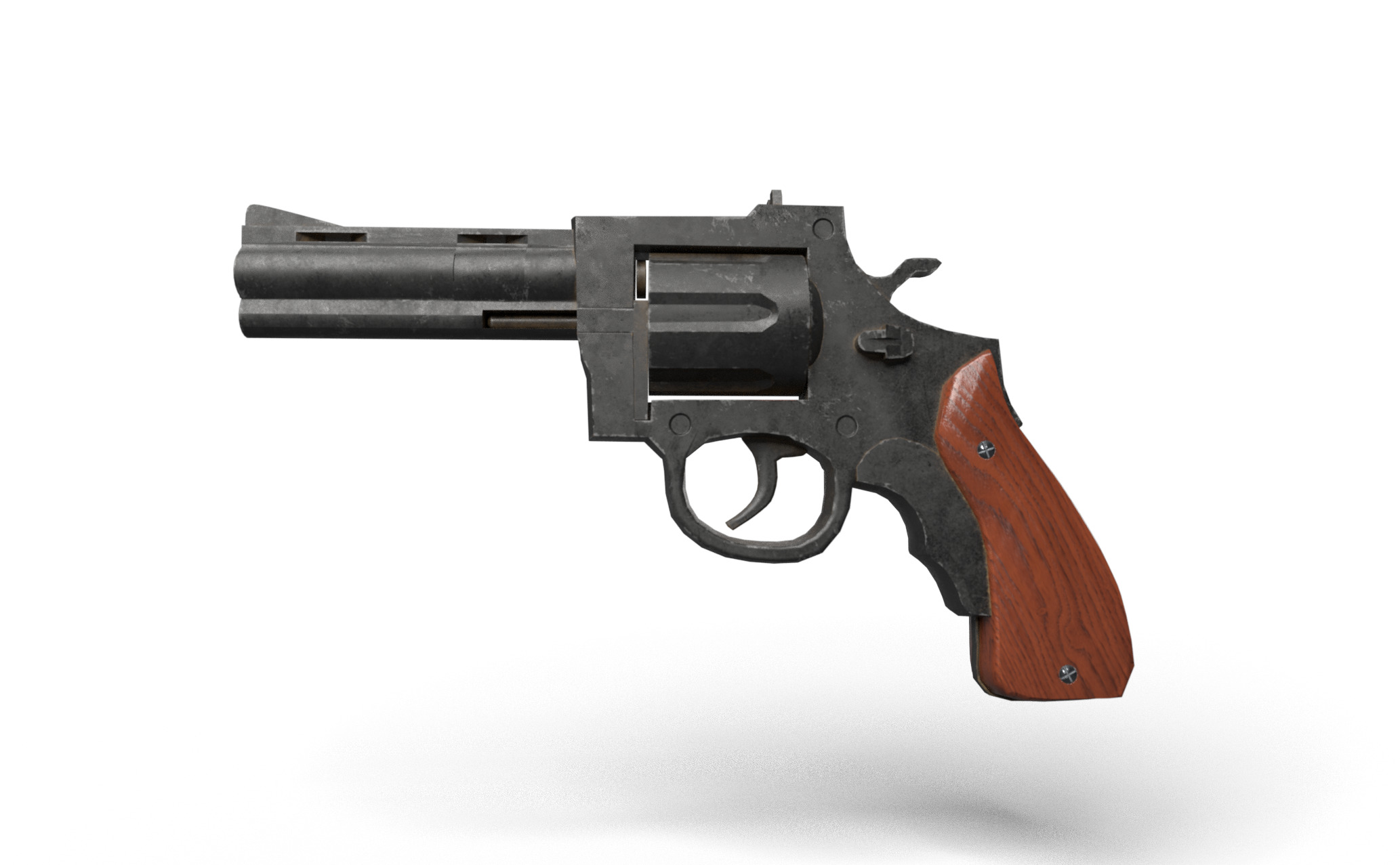 Revolver 3D model Bundle Low-poly 3D model_2