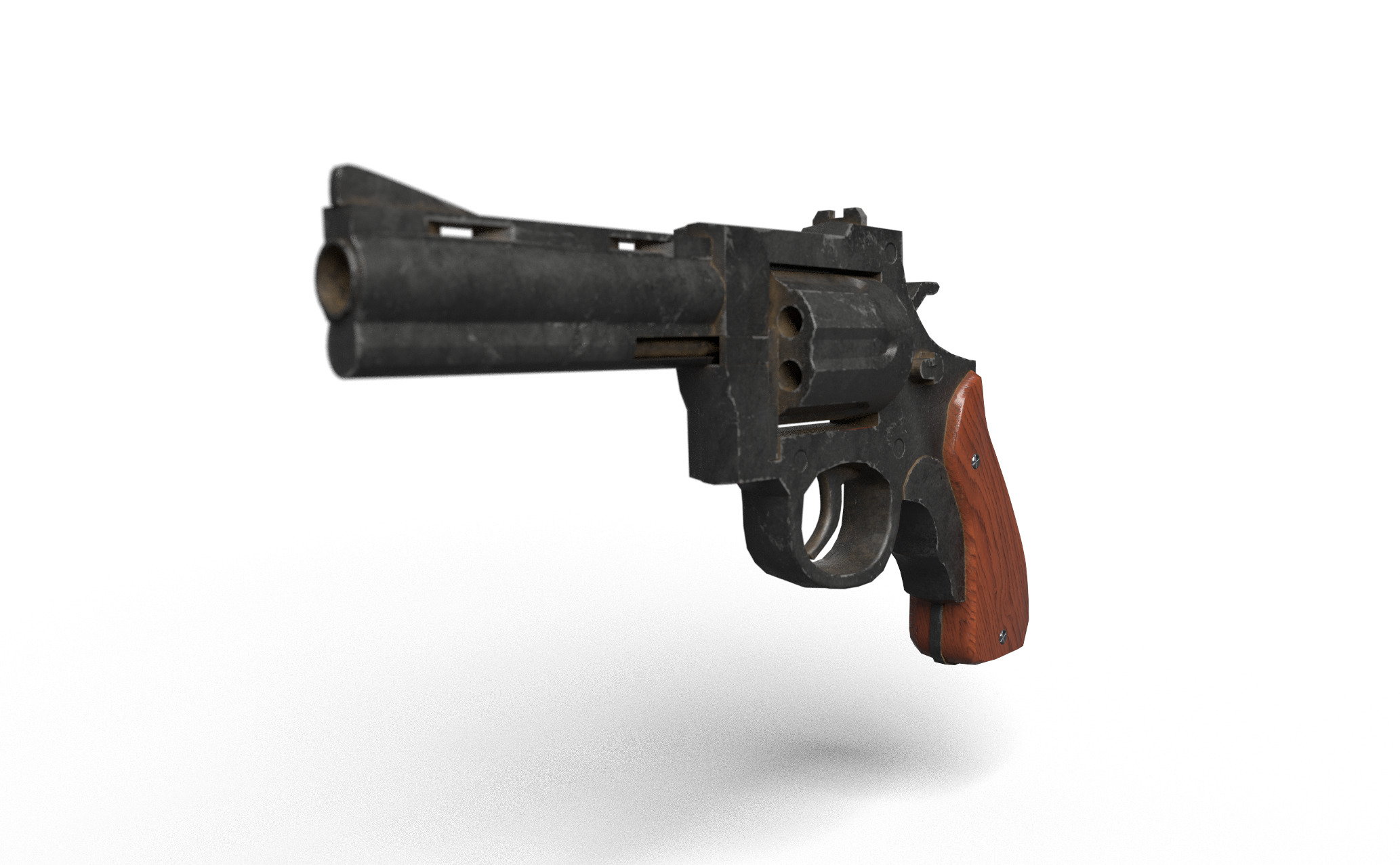 Revolver 3D model Bundle Low-poly 3D model_4
