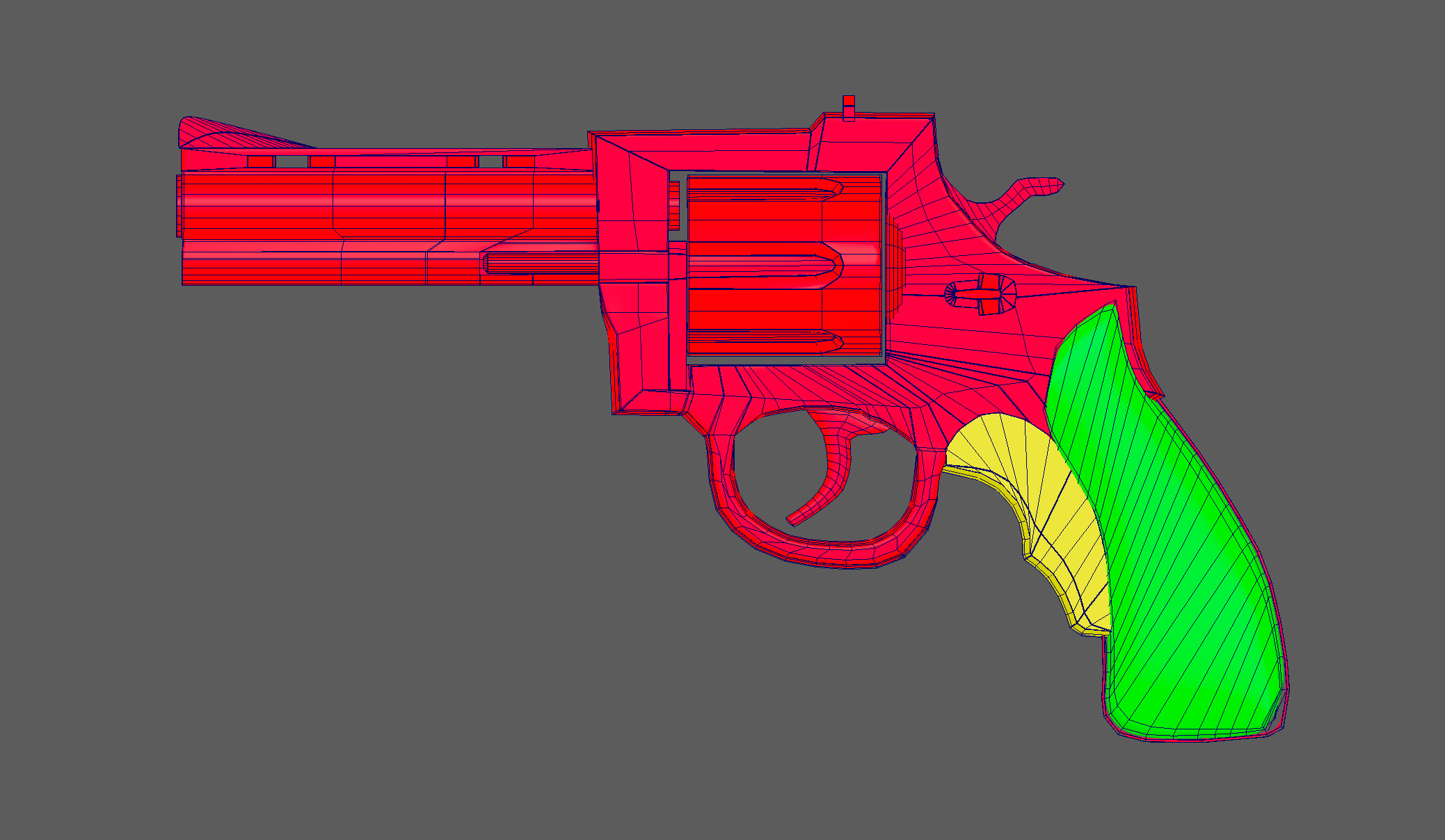 Revolver 3D model Bundle Low-poly 3D model_13