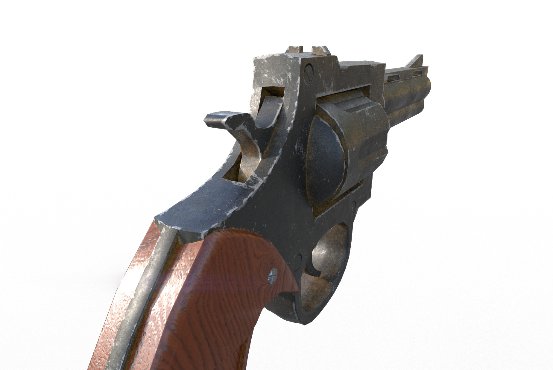 Revolver 3D model Bundle Low-poly 3D model_9