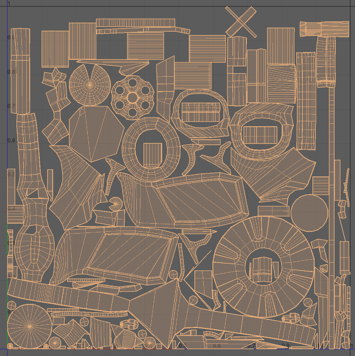 Revolver 3D model Bundle Low-poly 3D model_18