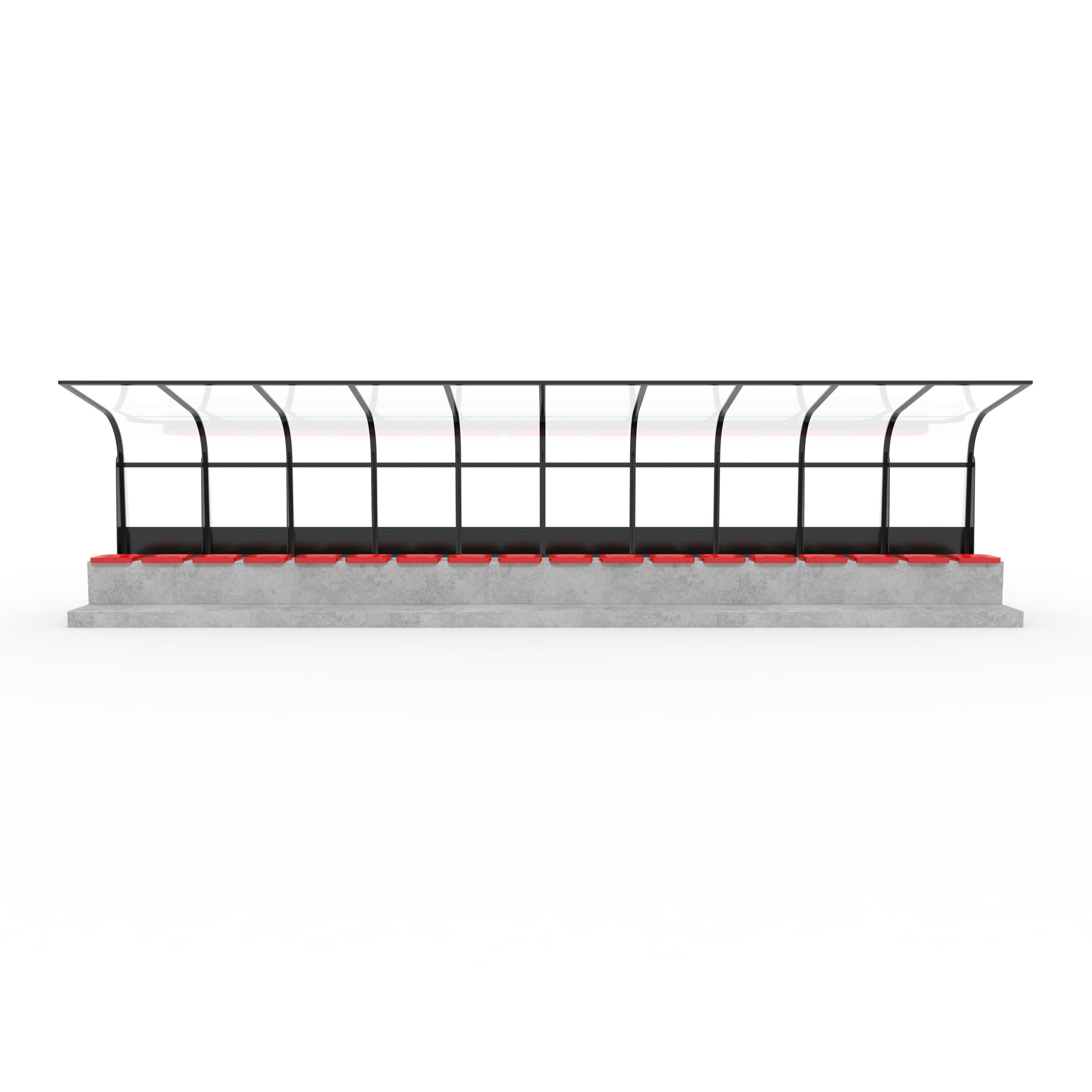 Soccer Bench 08 3D model_2