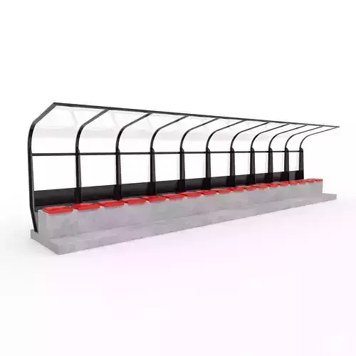 Soccer Bench 08 3D model