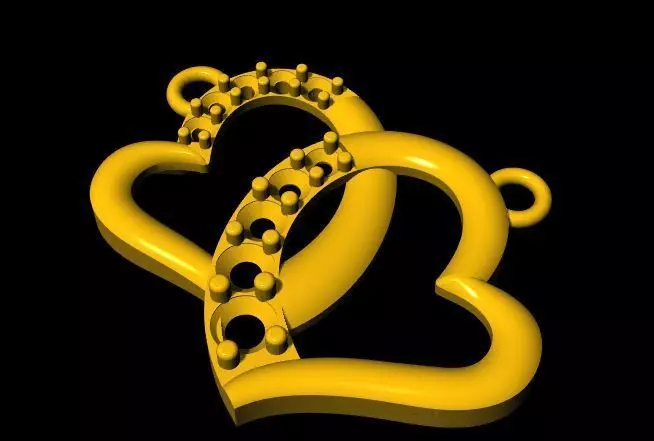 heart pendant 3dm file 3D print model_0