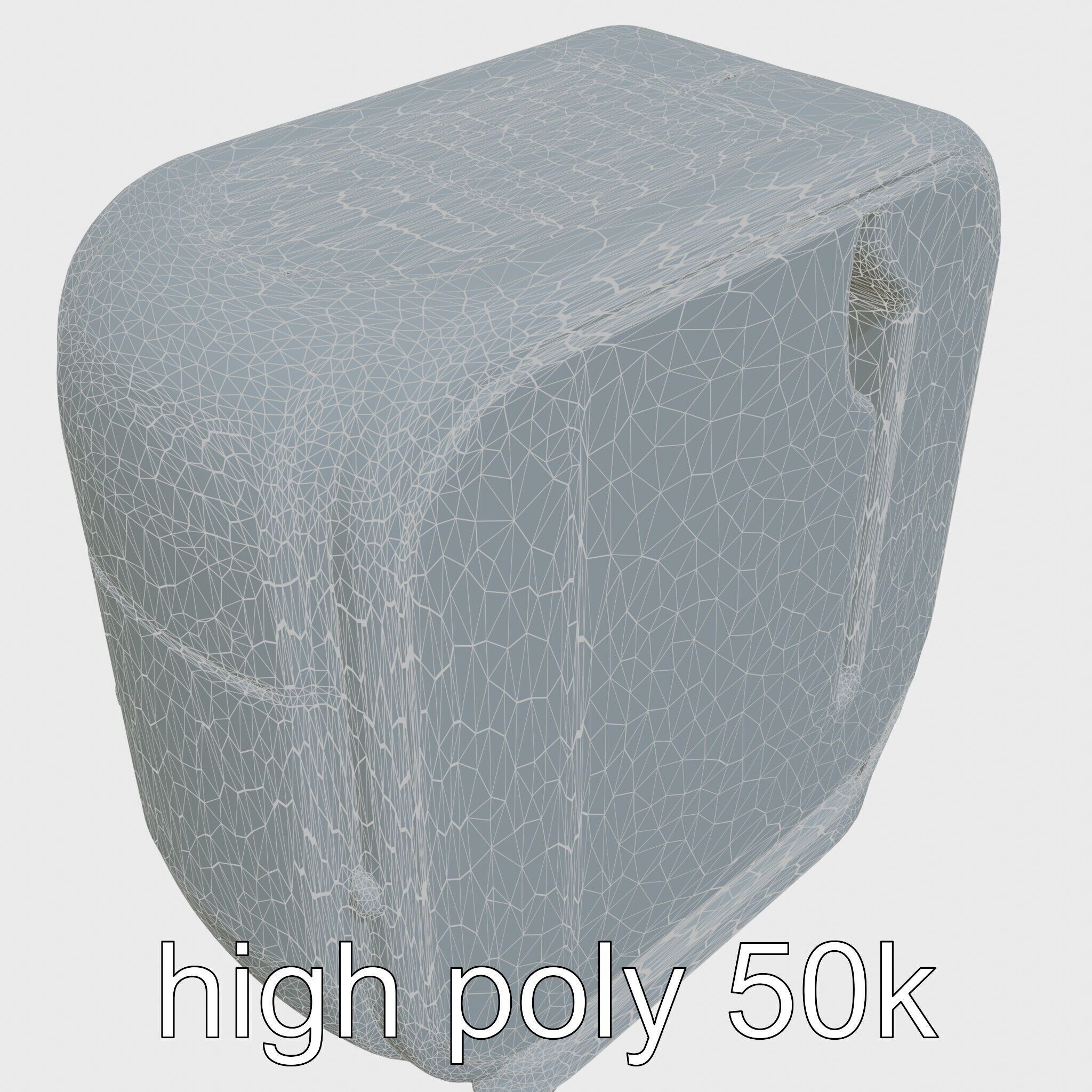 Cybernetic Pet Care System Auto Feeding and Cleaning Unit Low-poly 3D model_33