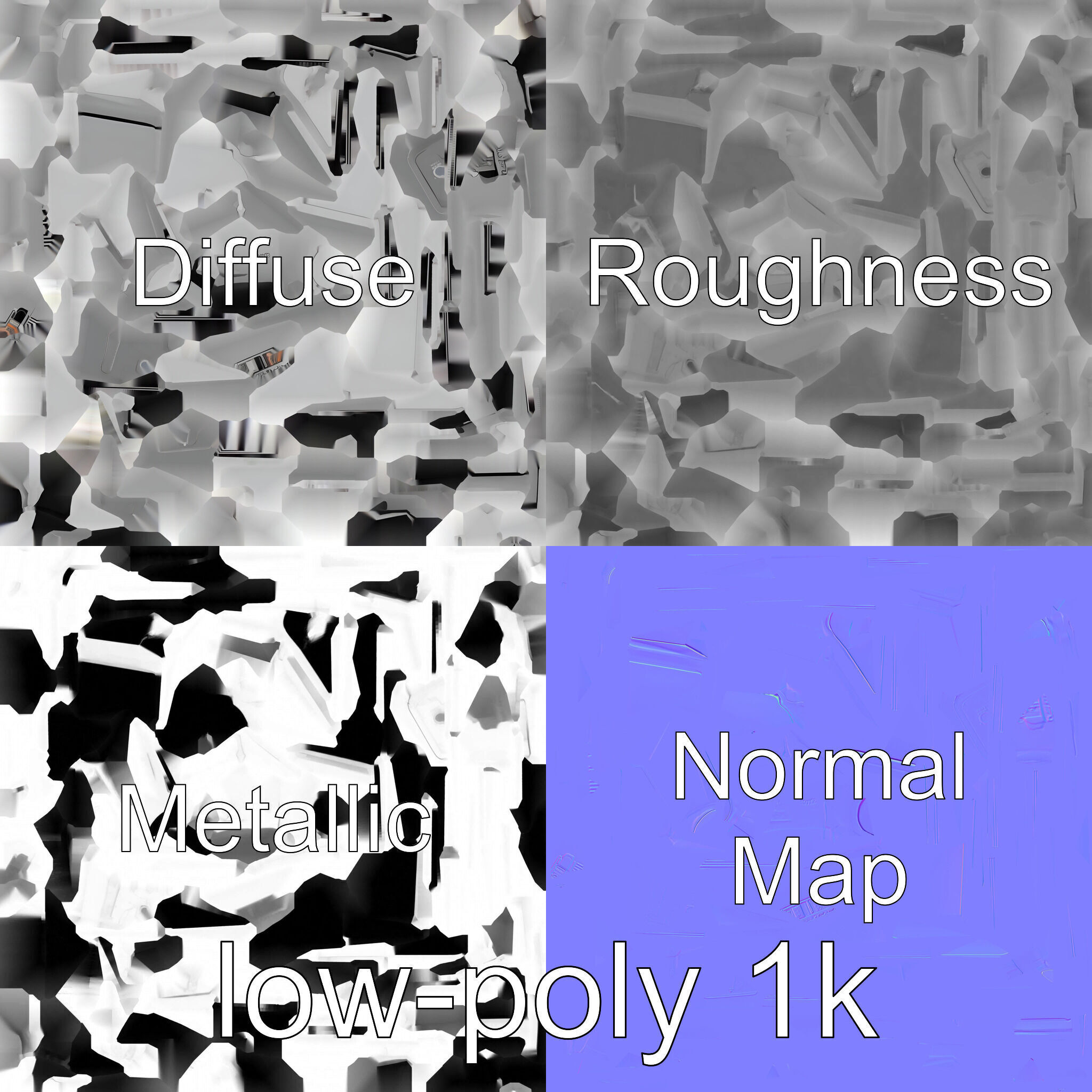 Cybernetic Pet Care System Auto Feeding and Cleaning Unit Low-poly 3D model_4