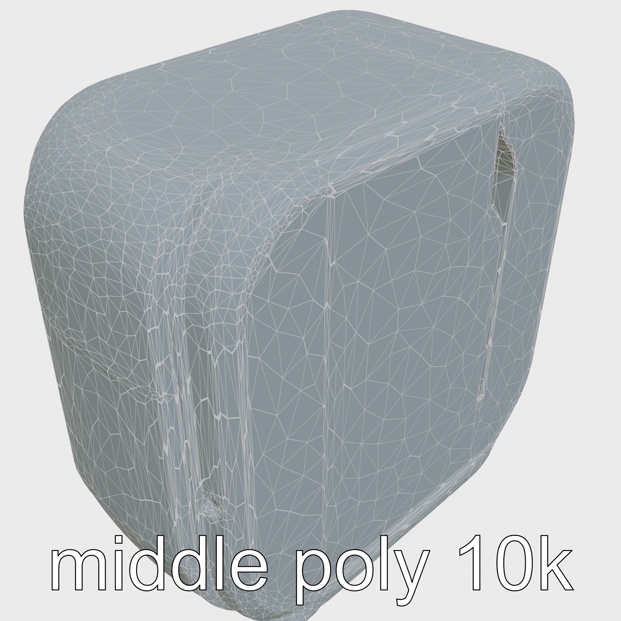 Cybernetic Pet Care System Auto Feeding and Cleaning Unit Low-poly 3D model_25