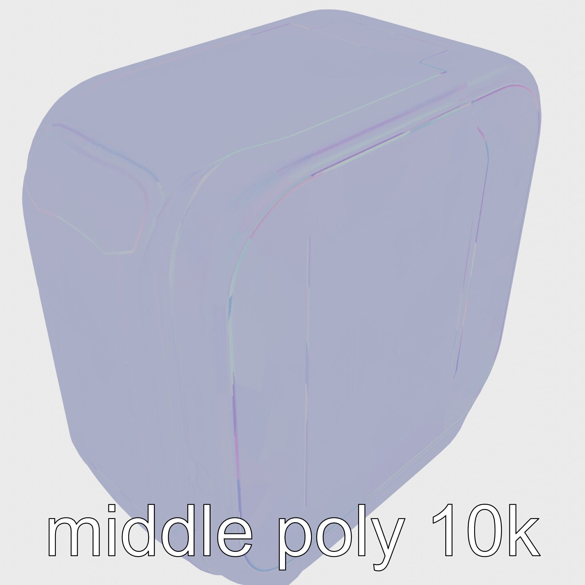 Cybernetic Pet Care System Auto Feeding and Cleaning Unit Low-poly 3D model_29