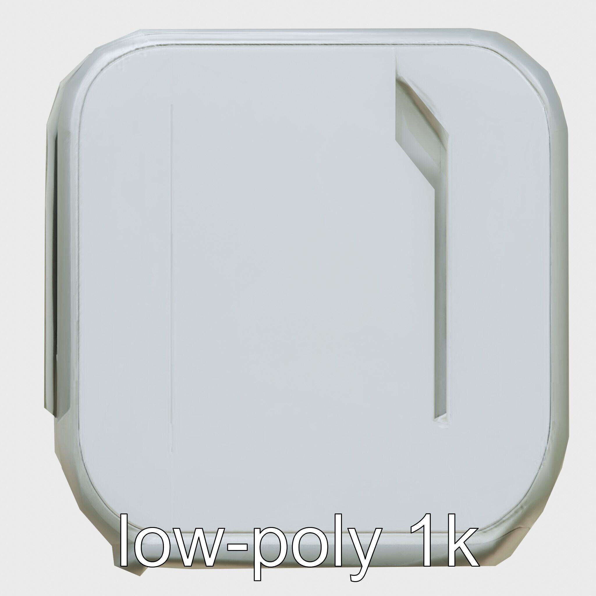 Cybernetic Pet Care System Auto Feeding and Cleaning Unit Low-poly 3D model_7