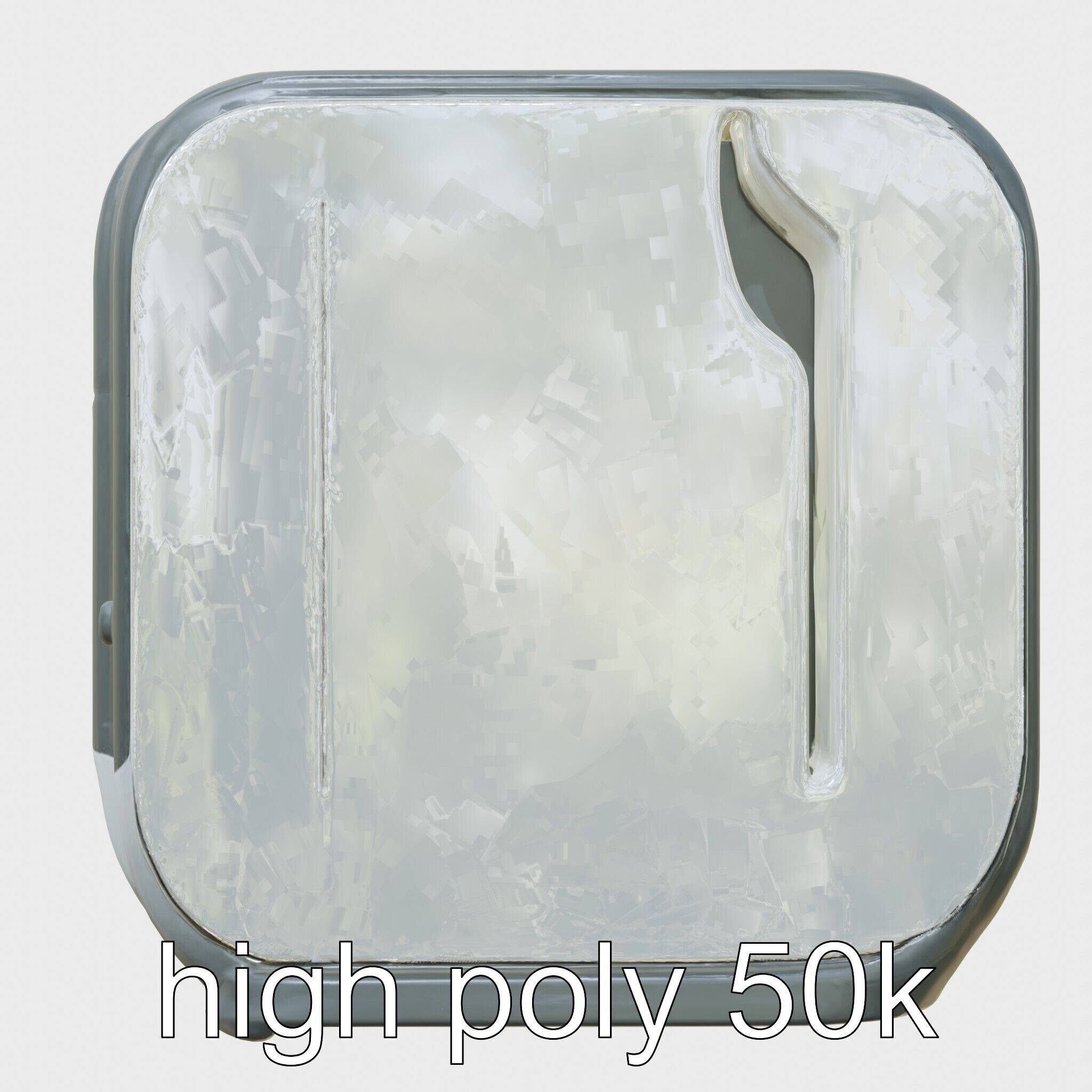 Cybernetic Pet Care System Auto Feeding and Cleaning Unit Low-poly 3D model_5