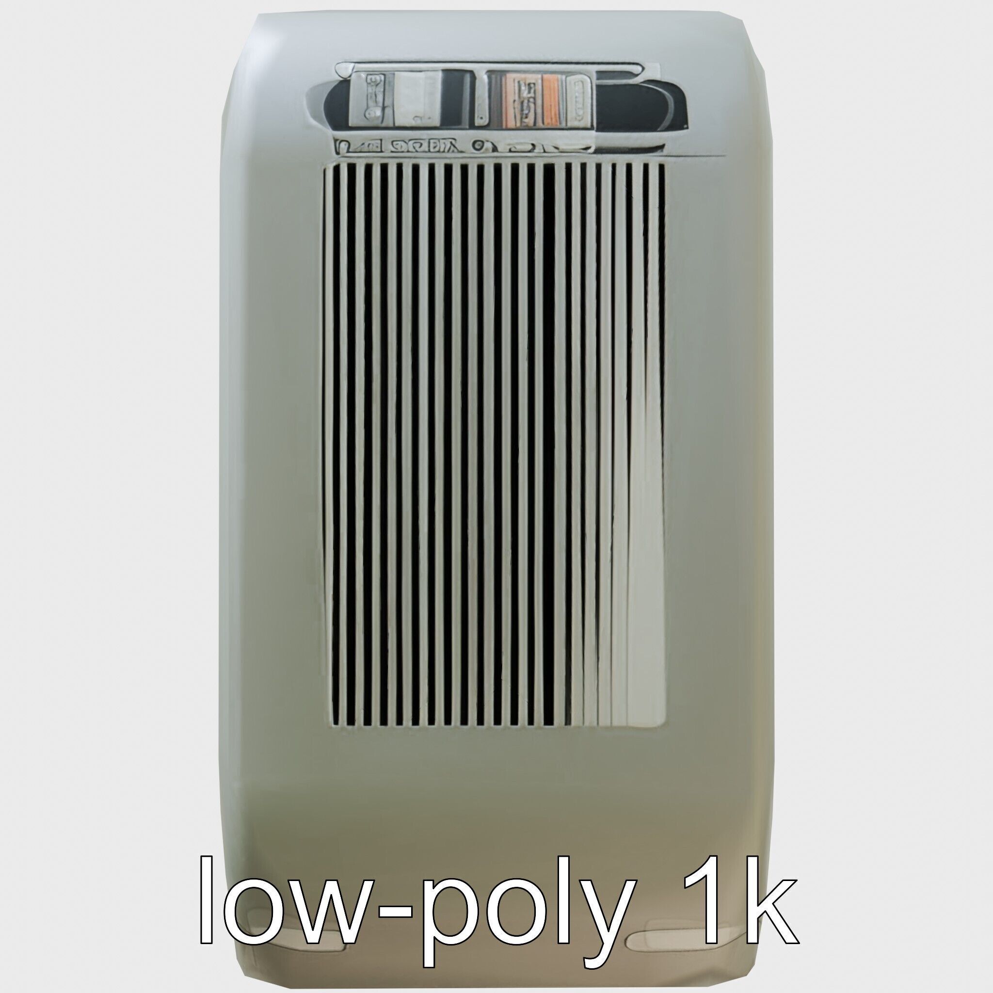 Cybernetic Pet Care System Auto Feeding and Cleaning Unit Low-poly 3D model_19