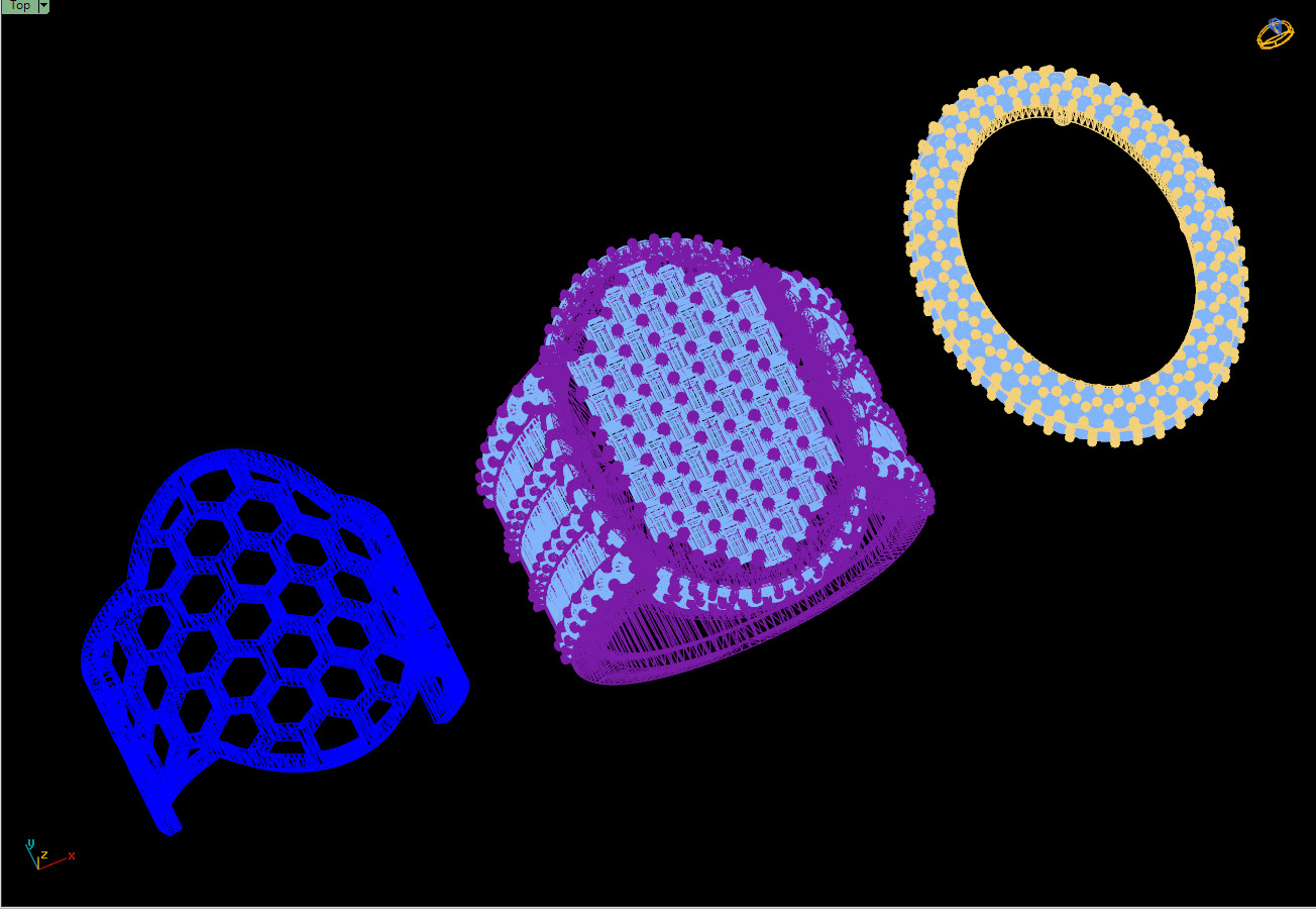 Custom Oval Shape Signet Ring - Oval Hiphop Ring 3D print model_18