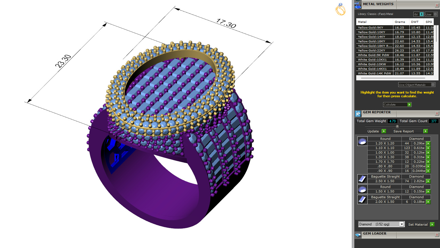 Custom Oval Shape Signet Ring - Oval Hiphop Ring 3D print model_6