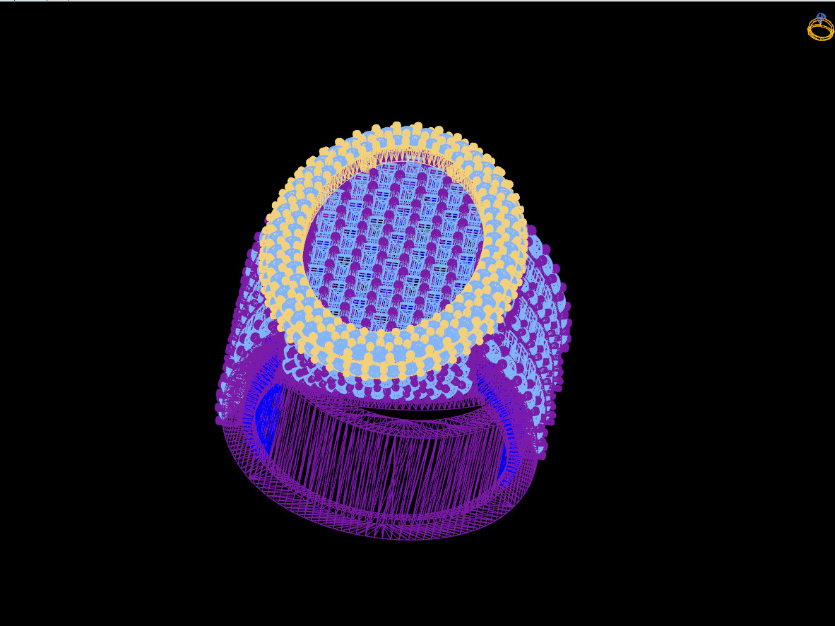 Custom Oval Shape Signet Ring - Oval Hiphop Ring 3D print model_16