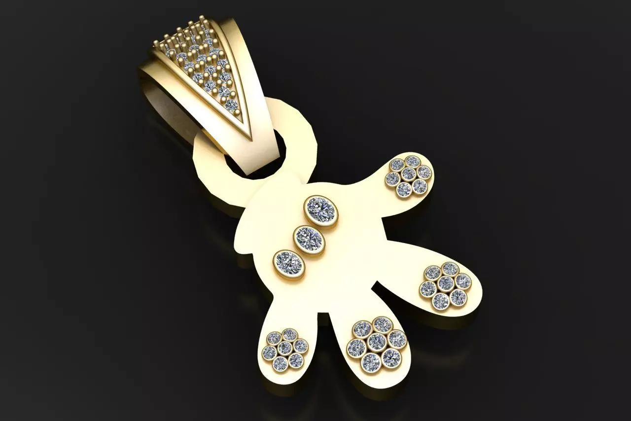 FUNNY FIGER PENDANT 3D PRINTABLE MODEL 3D print model