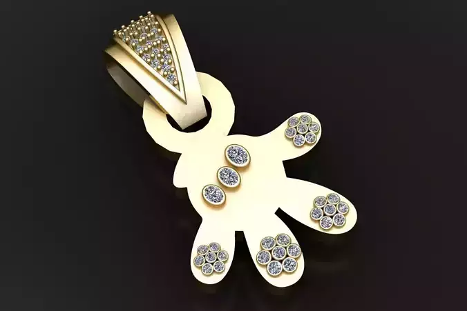 FUNNY FIGER PENDANT 3D PRINTABLE MODEL 