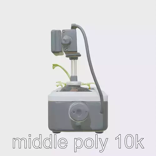 Cyberpunk Plant Care System with Soil Analysis Function