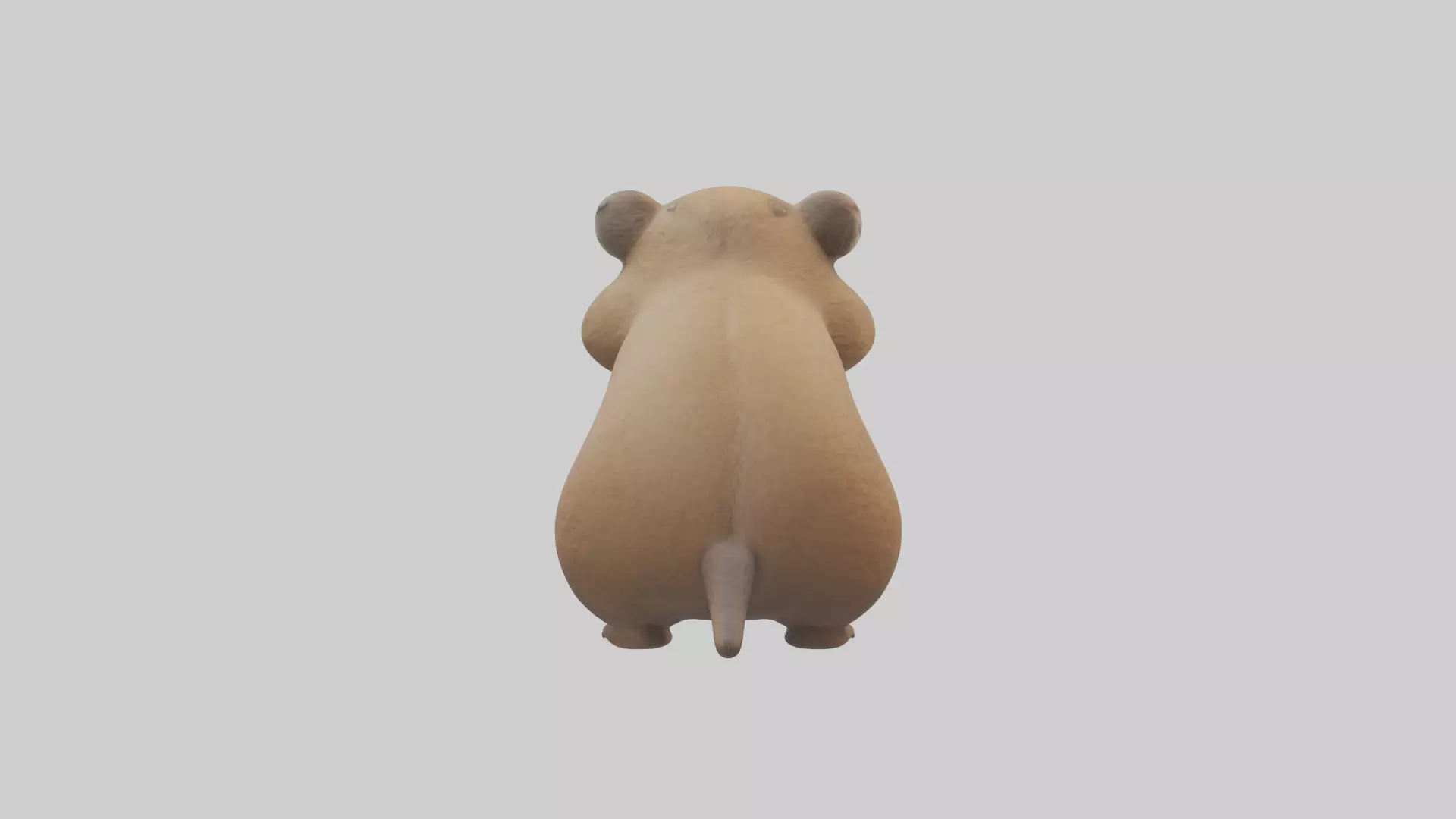 Gopher standing upright model Low-poly 3D model_0