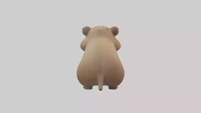 Gopher standing upright model Low-poly 3D model