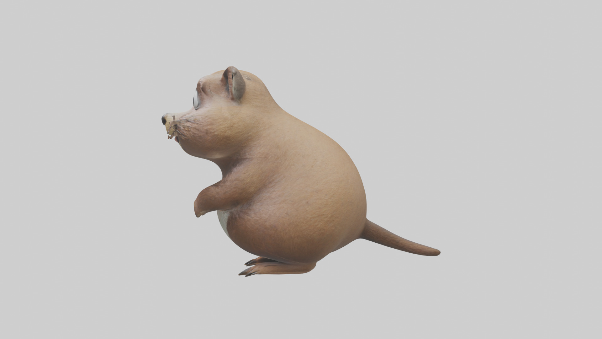 Gopher standing upright model Low-poly 3D model_12