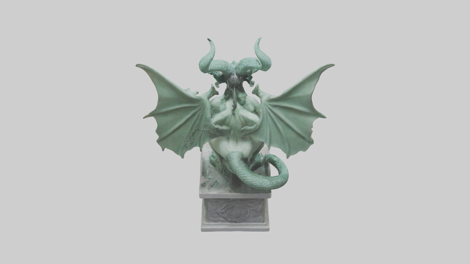 Gorgon statue model Low-poly 3D model_15