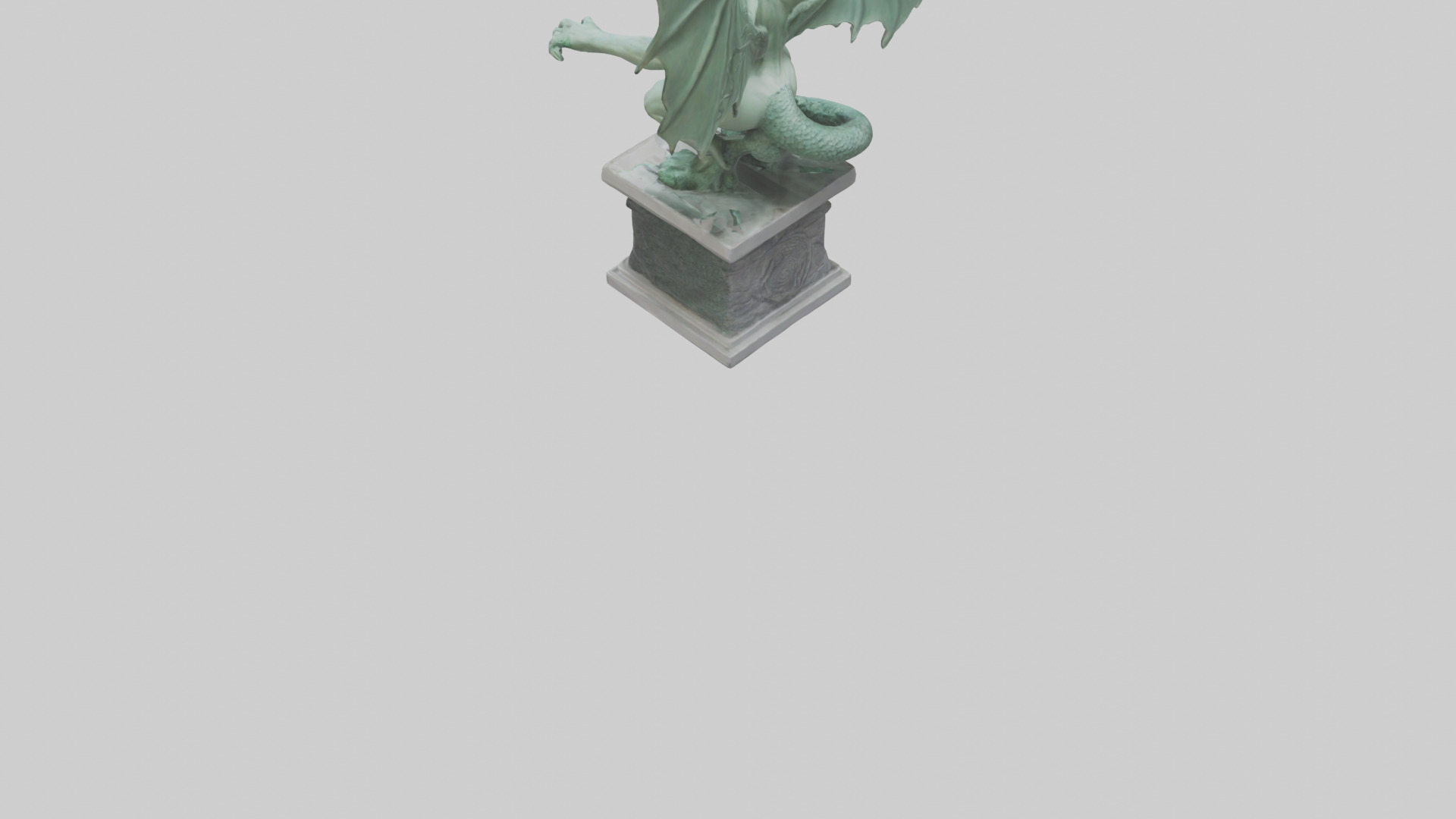 Gorgon statue model Low-poly 3D model_3
