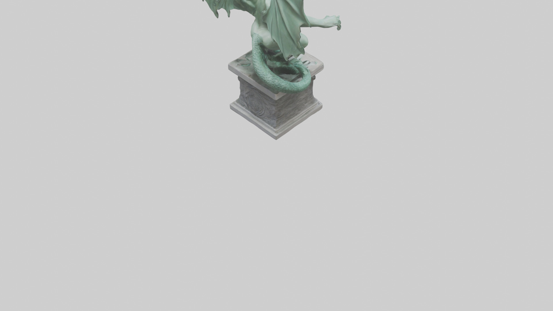 Gorgon statue model Low-poly 3D model_4