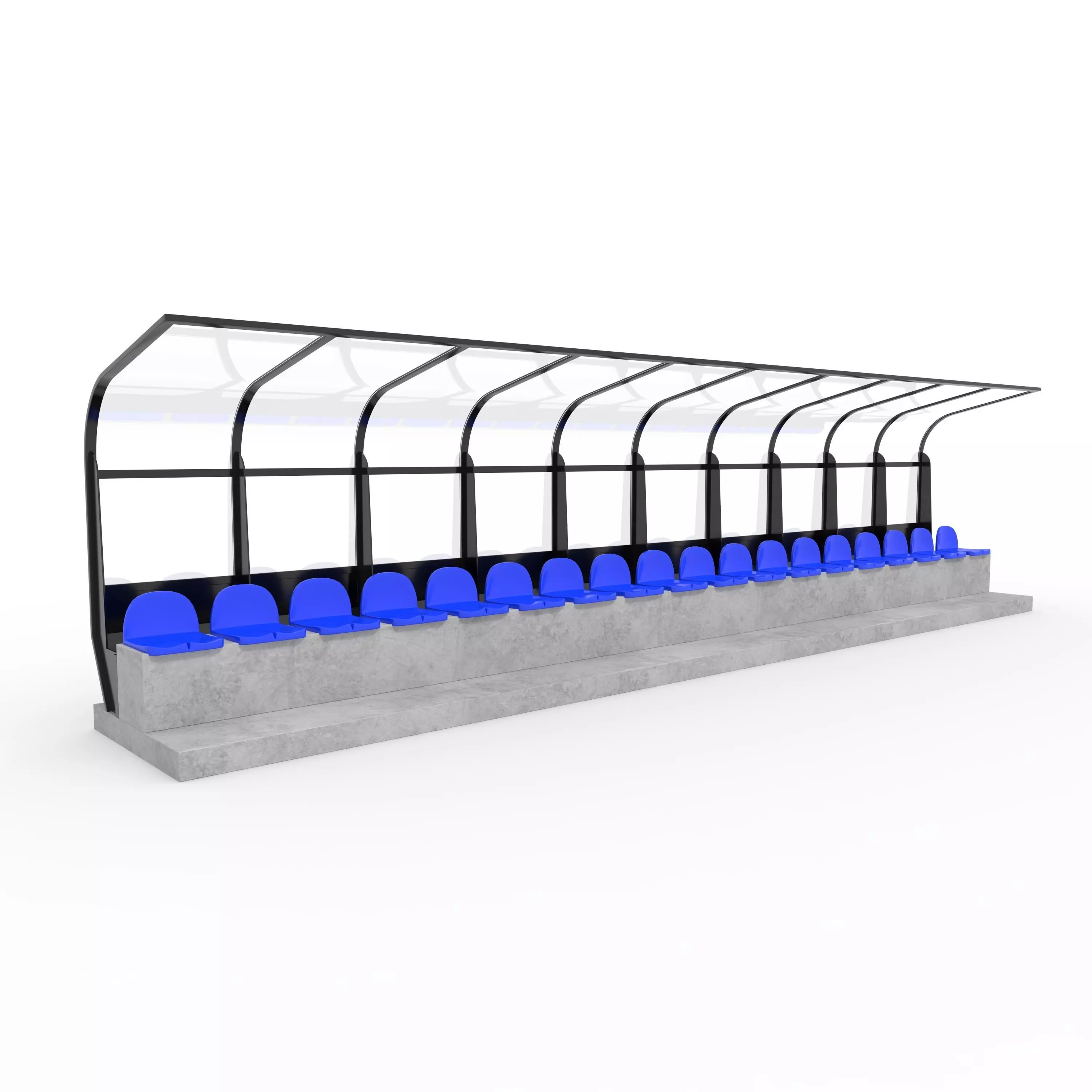 Soccer Bench 09 3D model