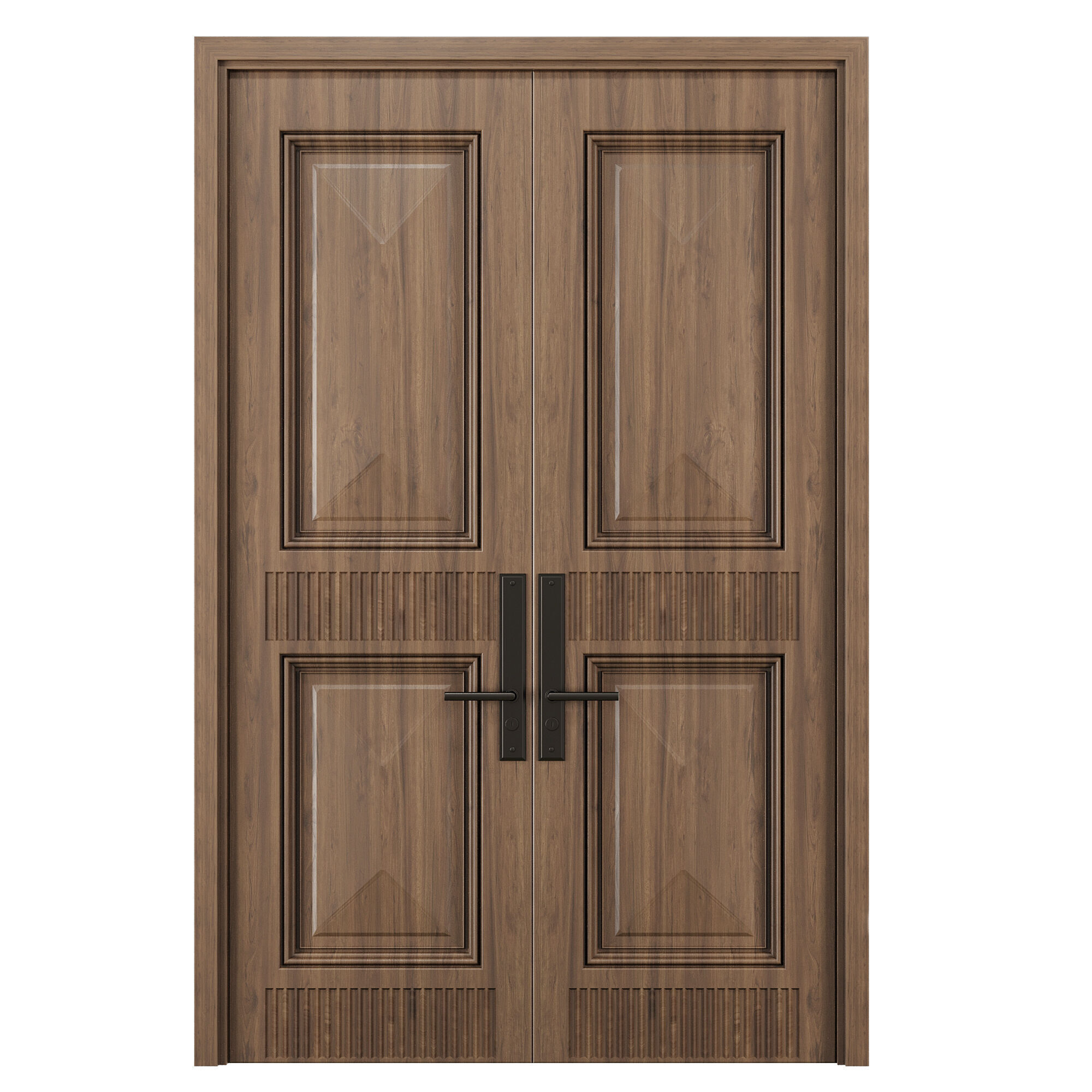 Entrance door set118 3D model_1