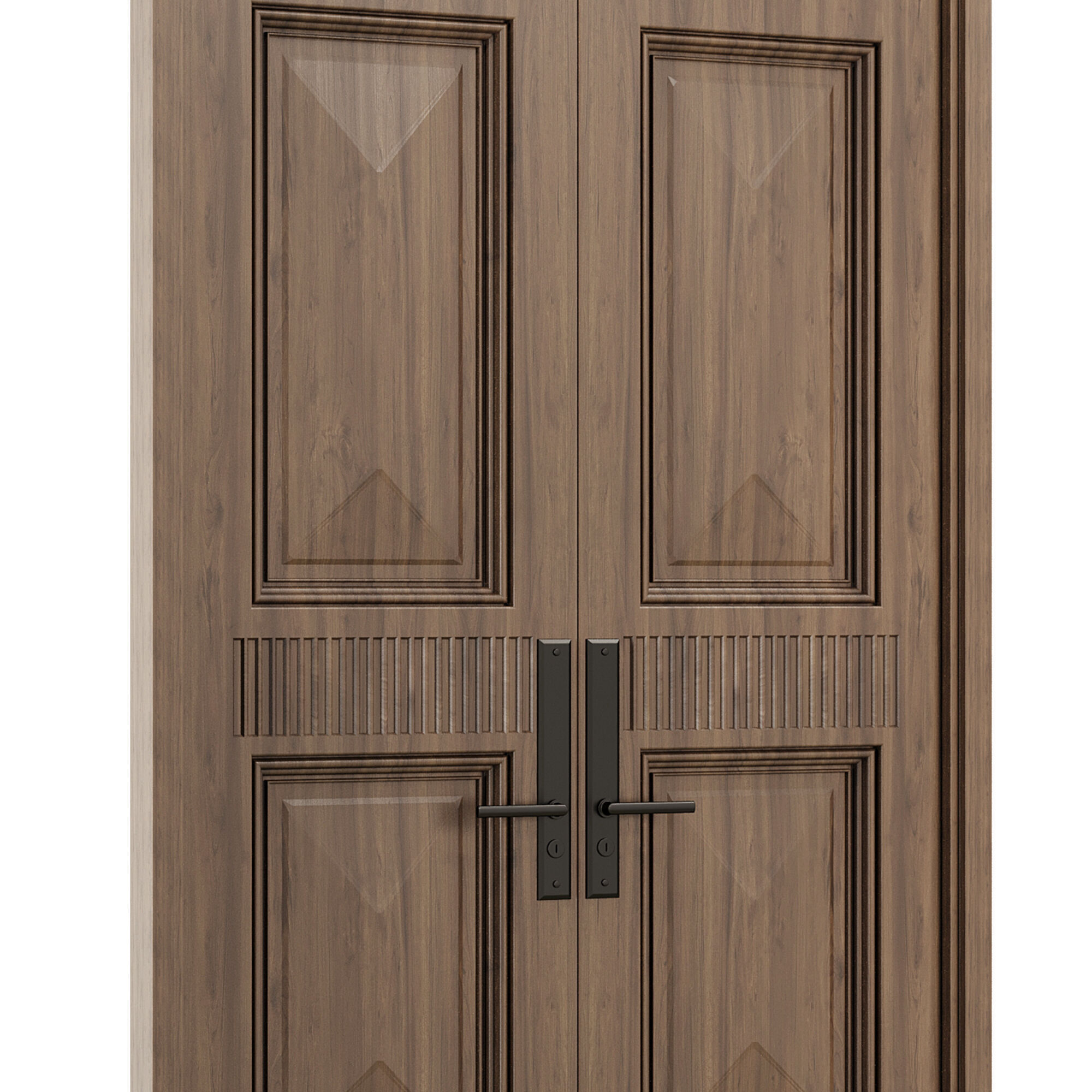 Entrance door set118 3D model_2