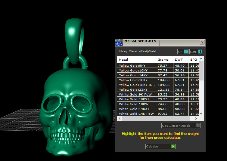SKULL FACE PENDANT 3D PRINTABLE MODEL  3D print model_2